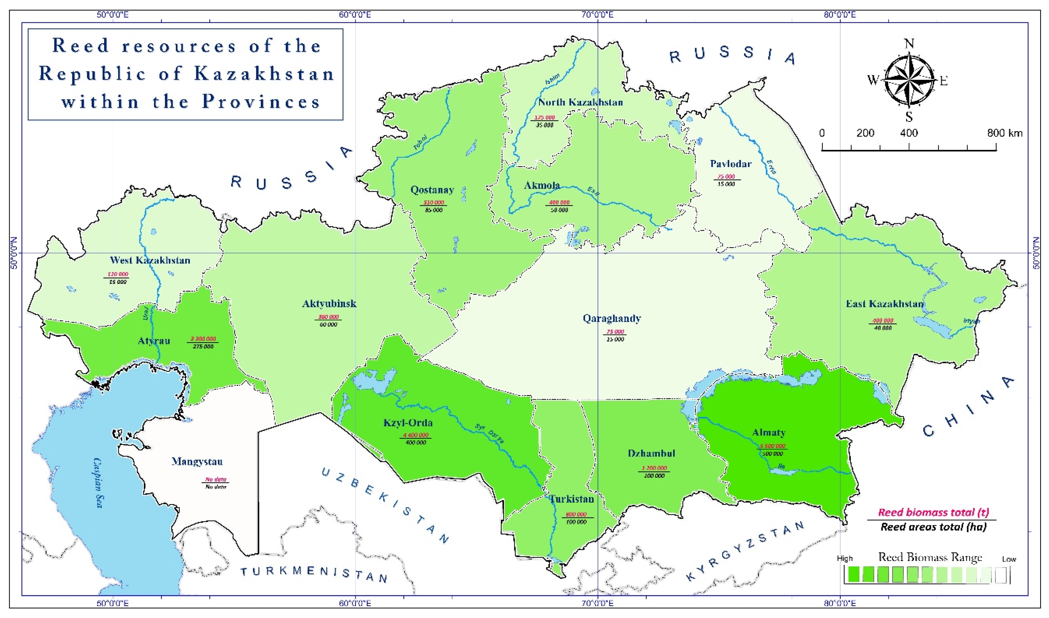 Карта населения казахстана