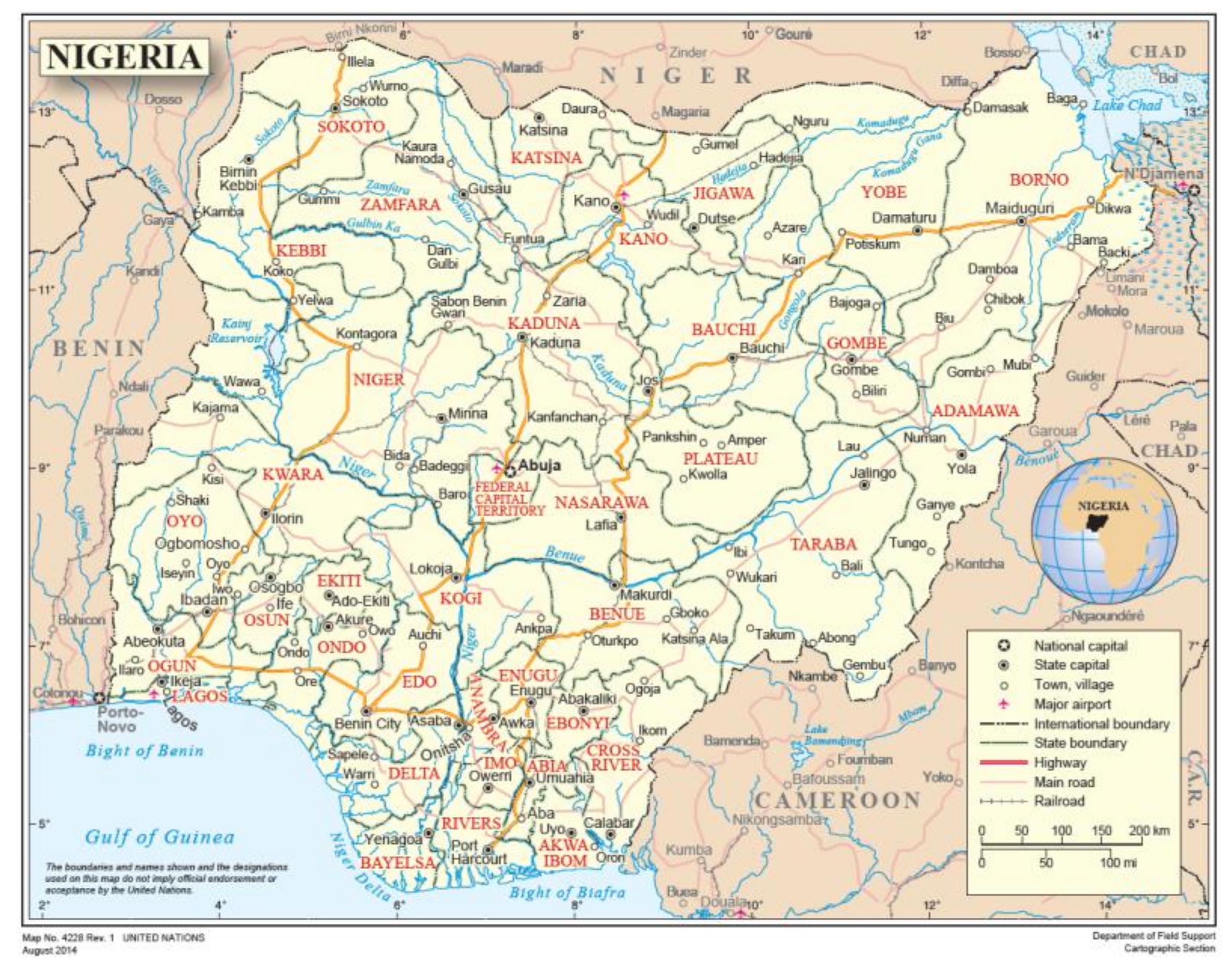 Map Of Nigeria Showing The Major Rivers Resources | Free Full-Text | An Assessment Of Potential Resources For  Biomass Energy In Nigeria | Html