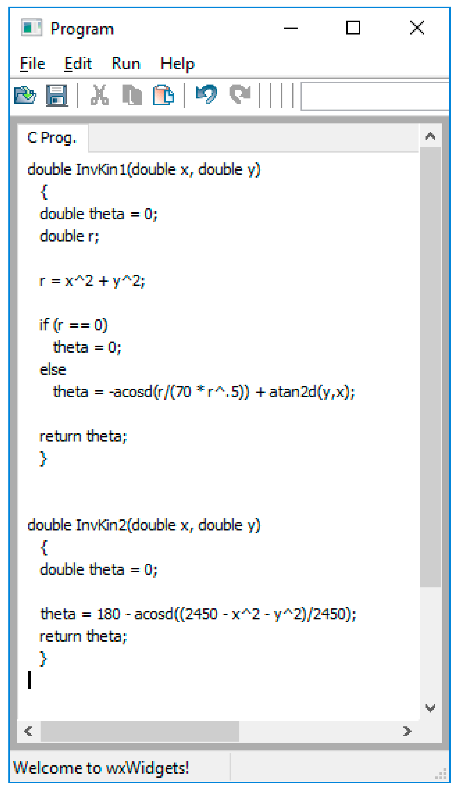 C++ sales robot programming