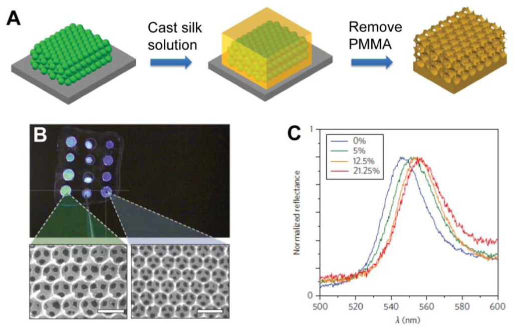 Photonic Crystal Structures with Tunable Structure Color as