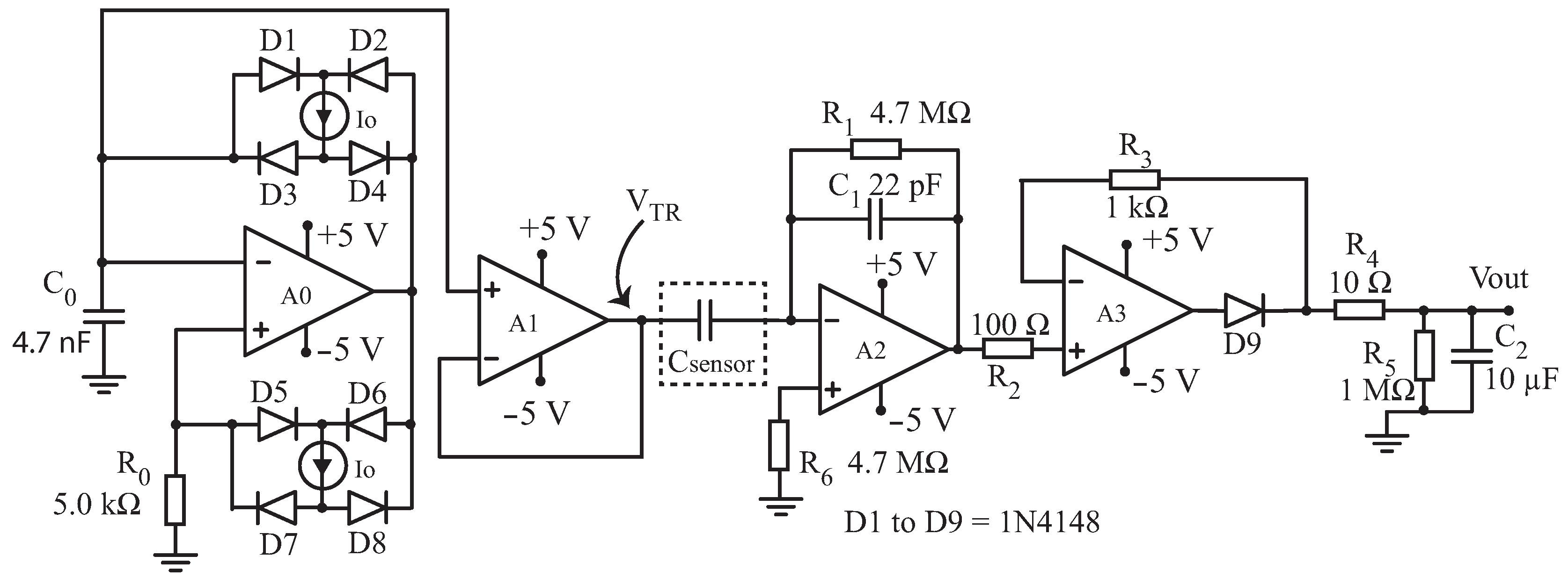 Capacitive Sensor System Circuit Diagram Tradeoficcom