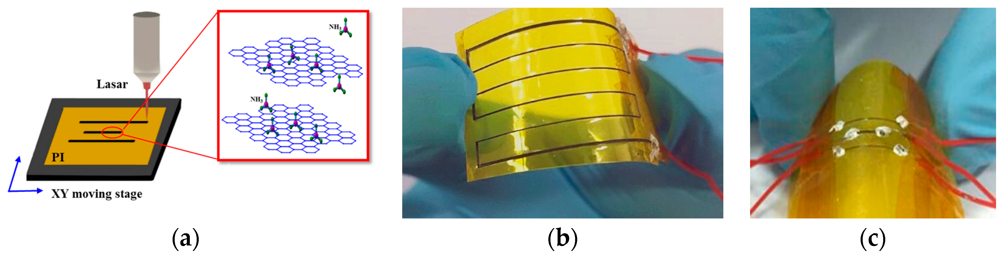 Sensors Free FullText A Simple Graphene NH3 Gas Sensor via Laser