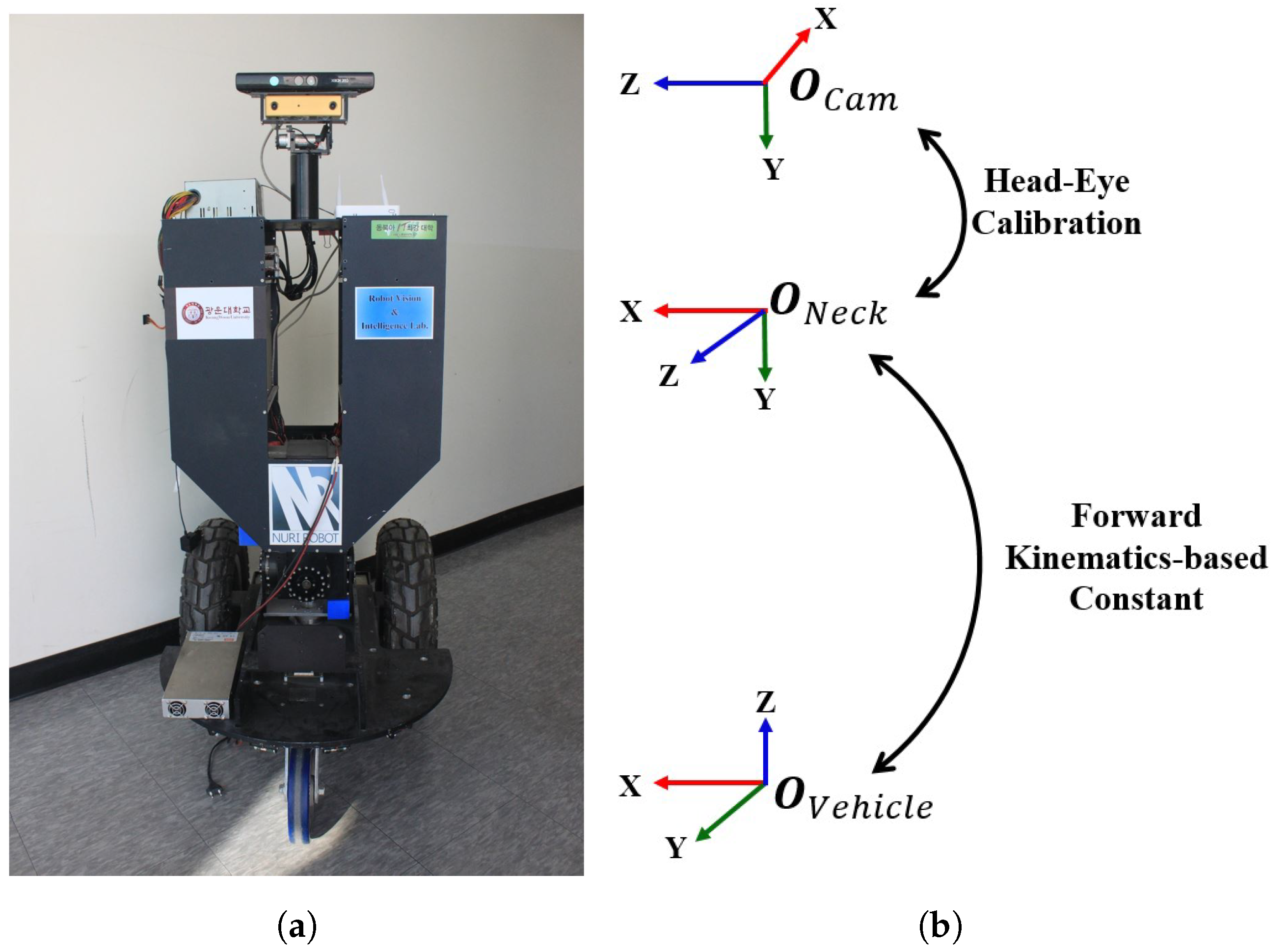 espada analogía para mi Sensors | Free Full-Text | Simultaneous Calibration of Odometry and  Head-Eye Parameters for Mobile Robots with a Pan-Tilt Camera | HTML
