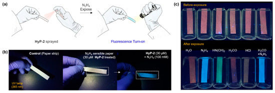 Hydrazine-Selective Fluorescent Turn-On Probe Based on Ortho