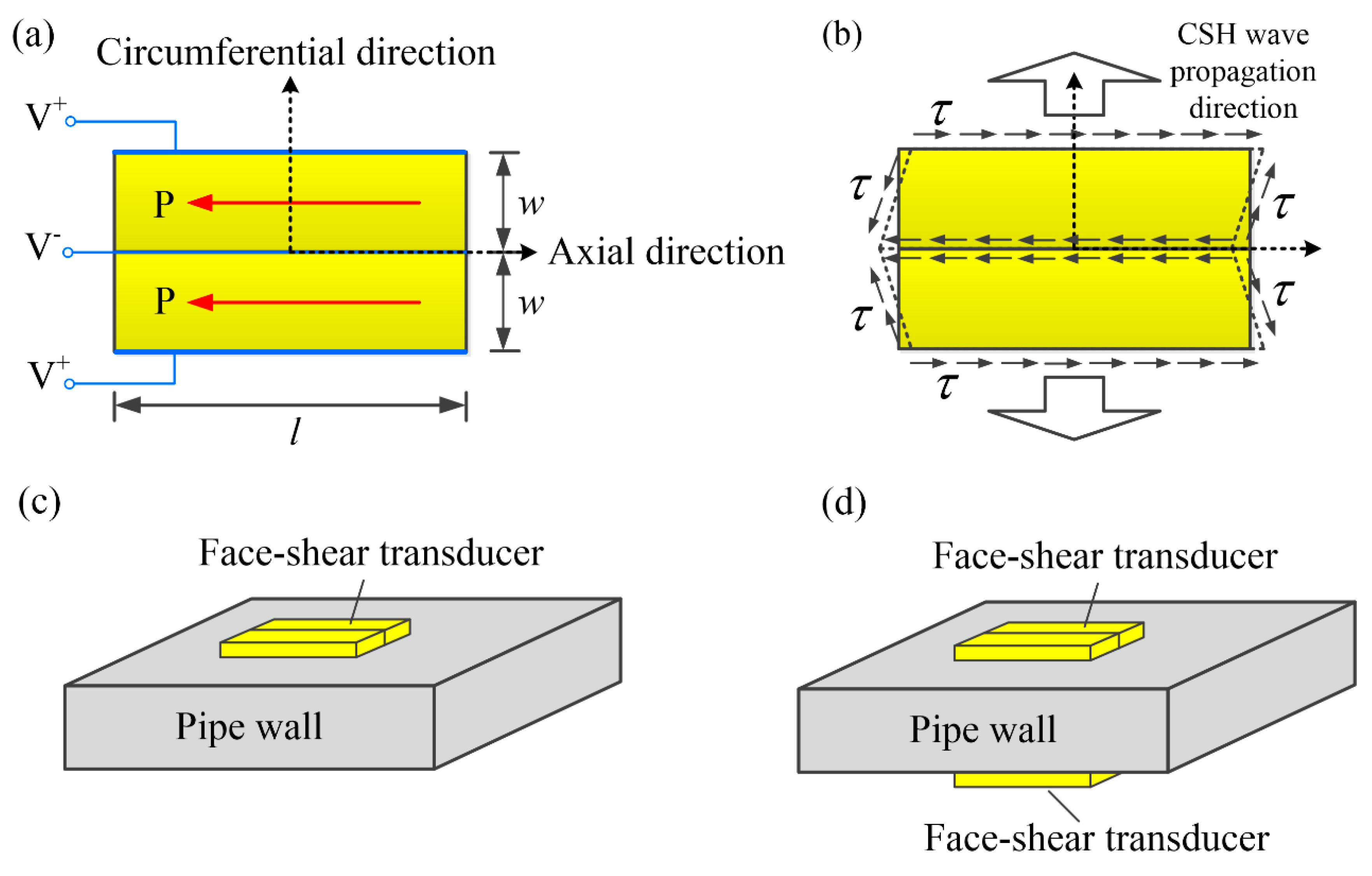 Sensors Free FullText Circumferential SH Wave Piezoelectric