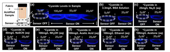One-Step Assembly of Fluorescence-Based Cyanide Sensors from