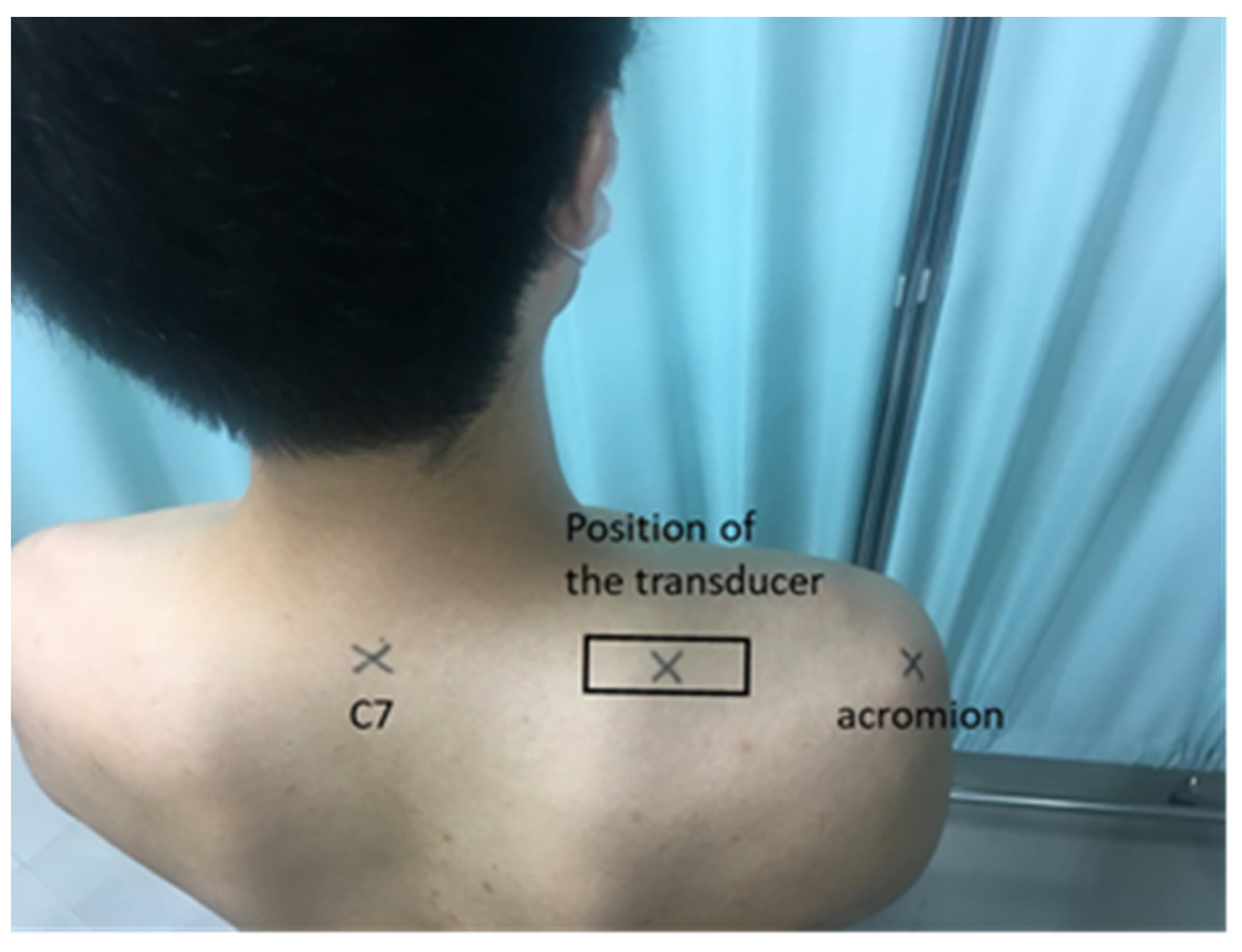 Strained clearance trapezius sleeping