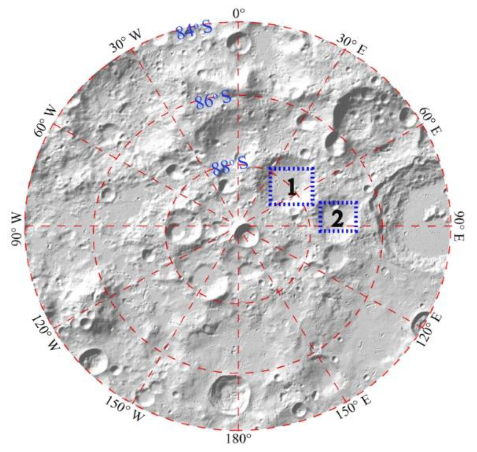 Sensors Free Full Text Influence Of Topography On The Site Selection Of A Moon Based Earth Observation Station Html