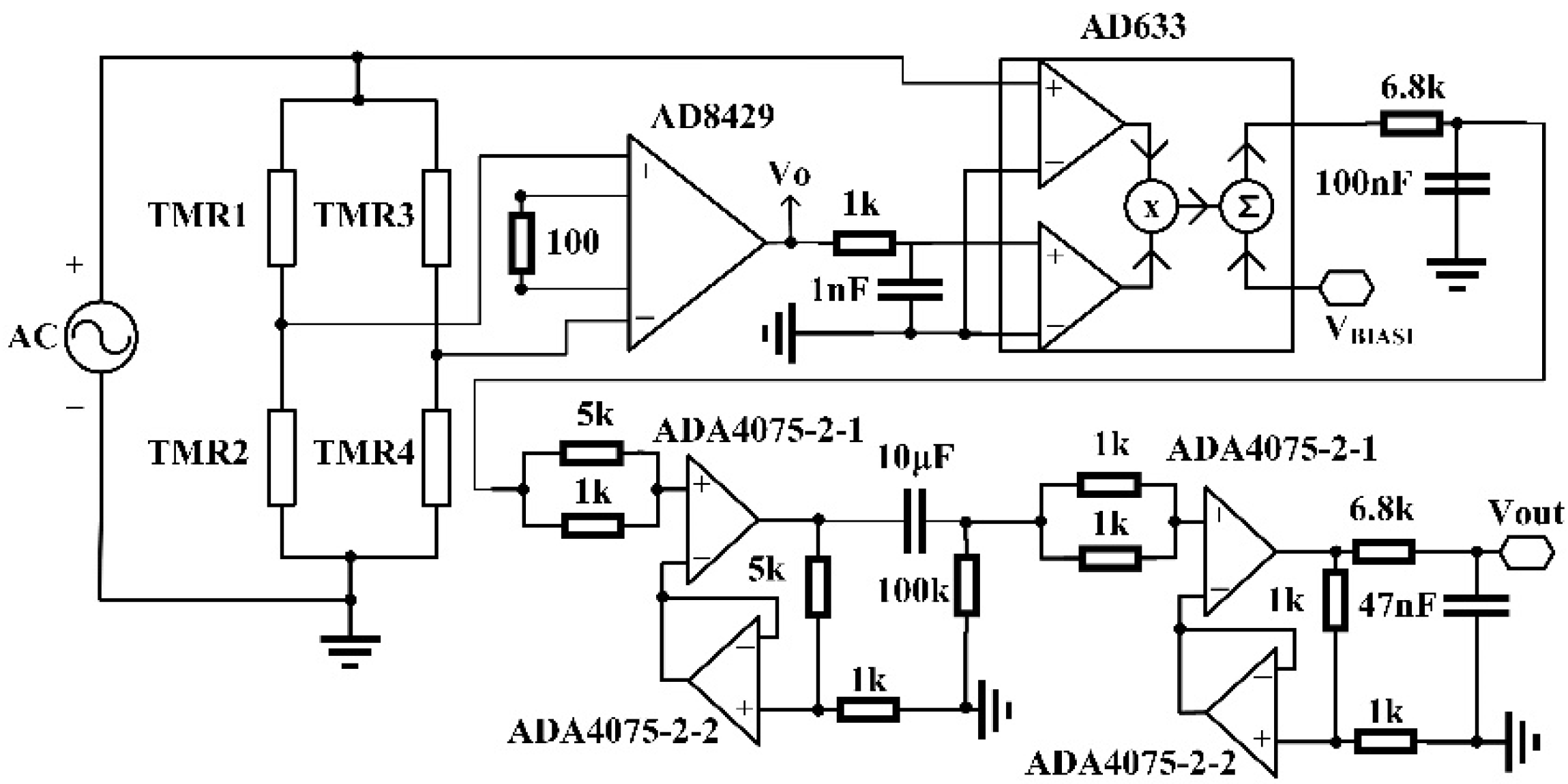 Tunnel Magnetoresistance Sensor with AC Modulation and Impedance ...