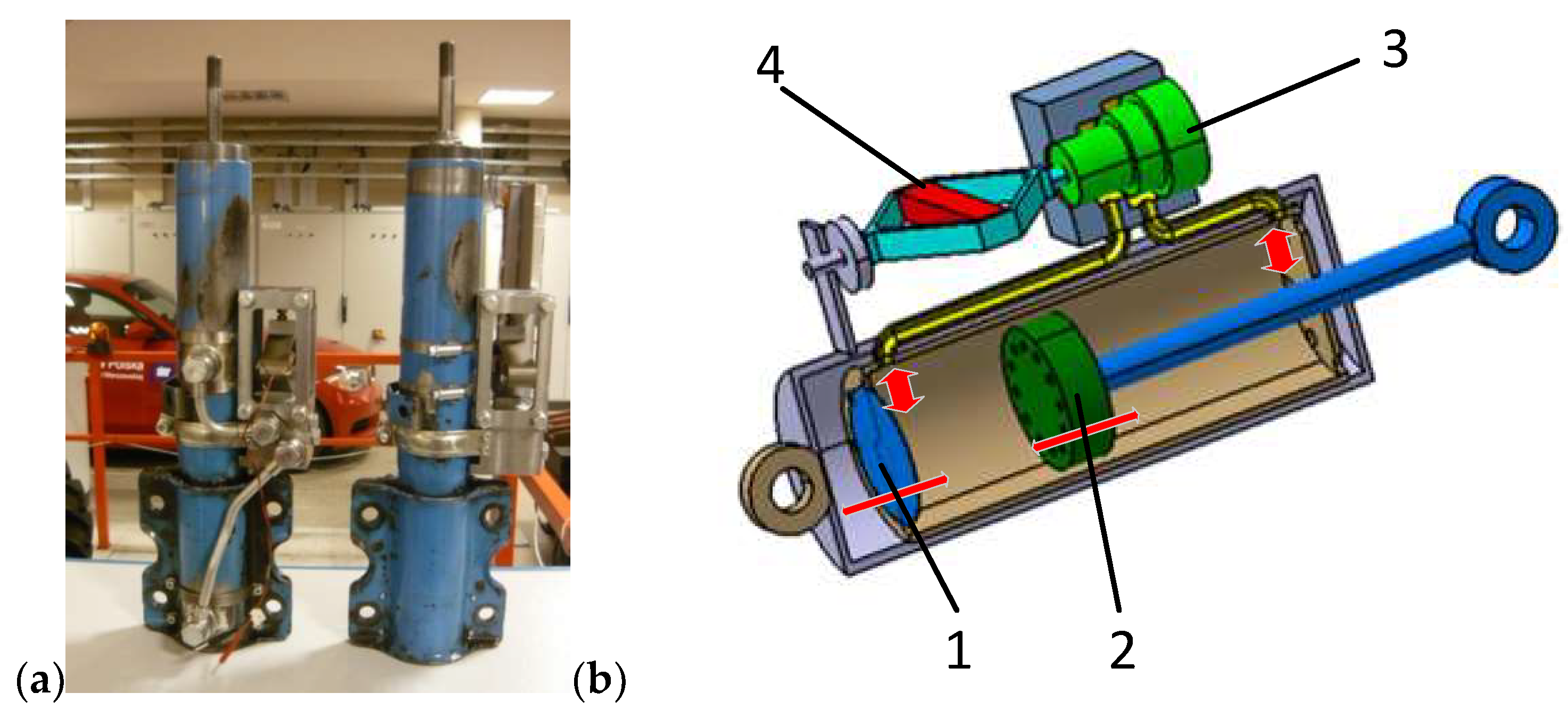 Sensors Free FullText Hydraulic Vehicle Damper Controlled by