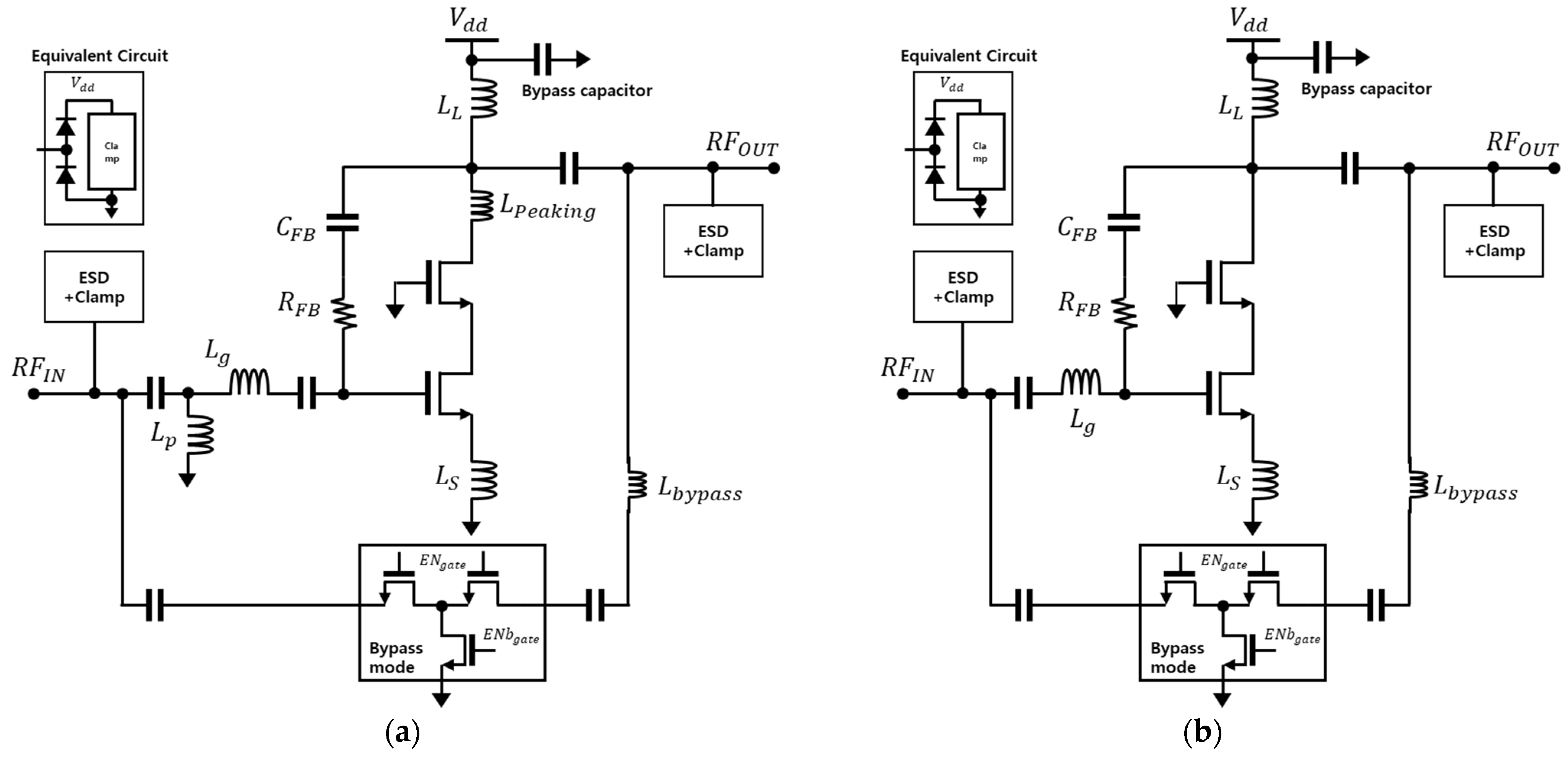 Sensors Free FullText LowNoise Amplifier with Bypass for 5G New