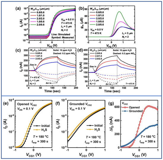 Gas Sensing Properties of Indium–Oxide–Based Field–Effect