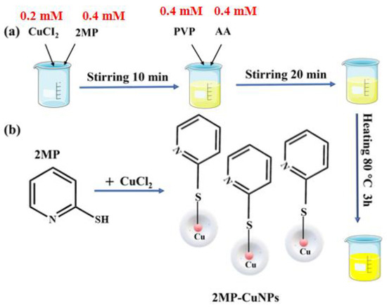Synthesis of 2MP-CuNPs Fluorescent Probes and Their