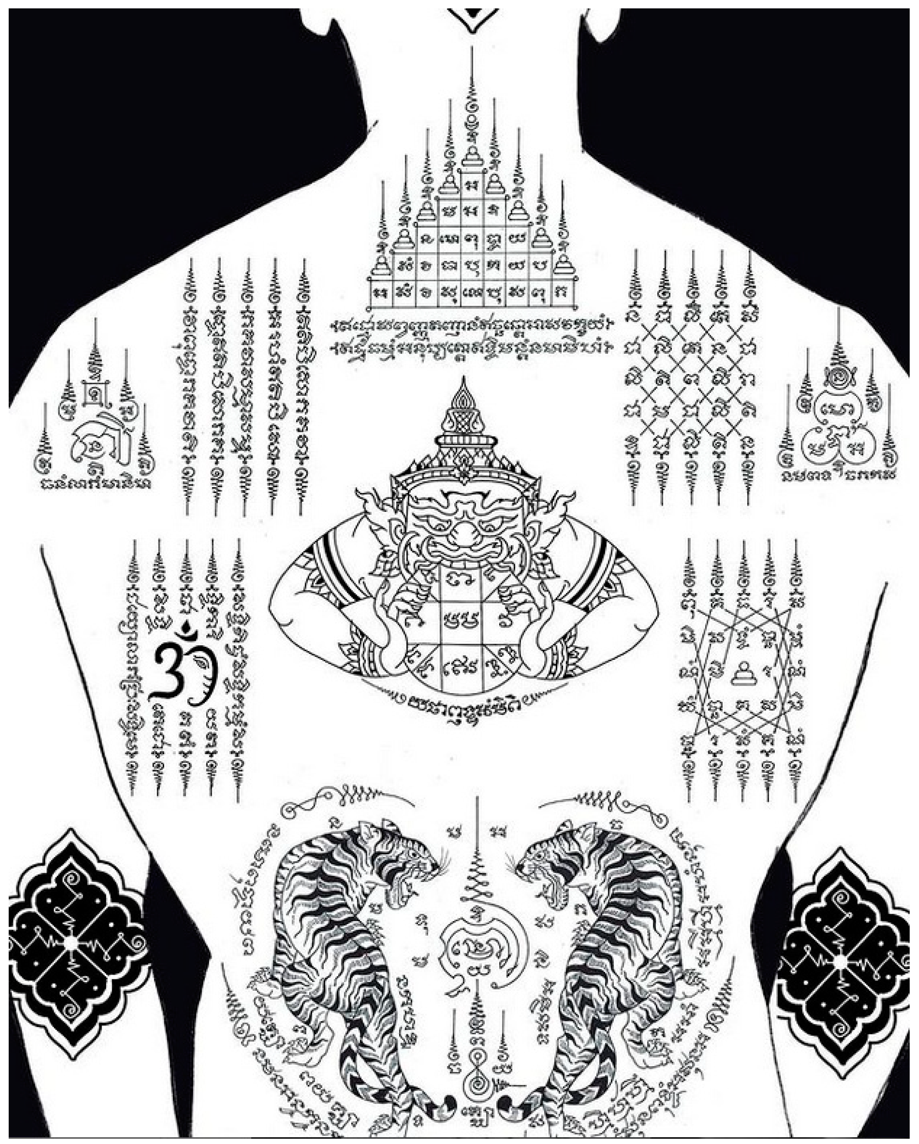 Yant Suea - Tiger Yant 🐅 #tattoo #tattoos #tattooed #inked #inkedup # spiritual #spiritualsakyant #sakyant #chiangmai #thailand #tige... |  Instagram