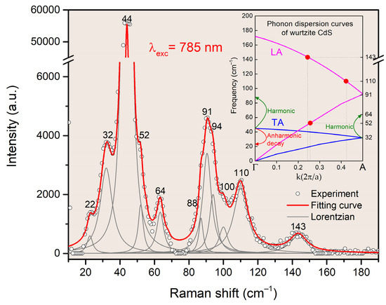 Low-Frequency Phonon Scattering in Wurtzite Cadmium Sulfide: An