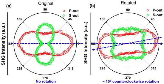 Second Harmonic Generation Imaging of Strain-Induced Domain