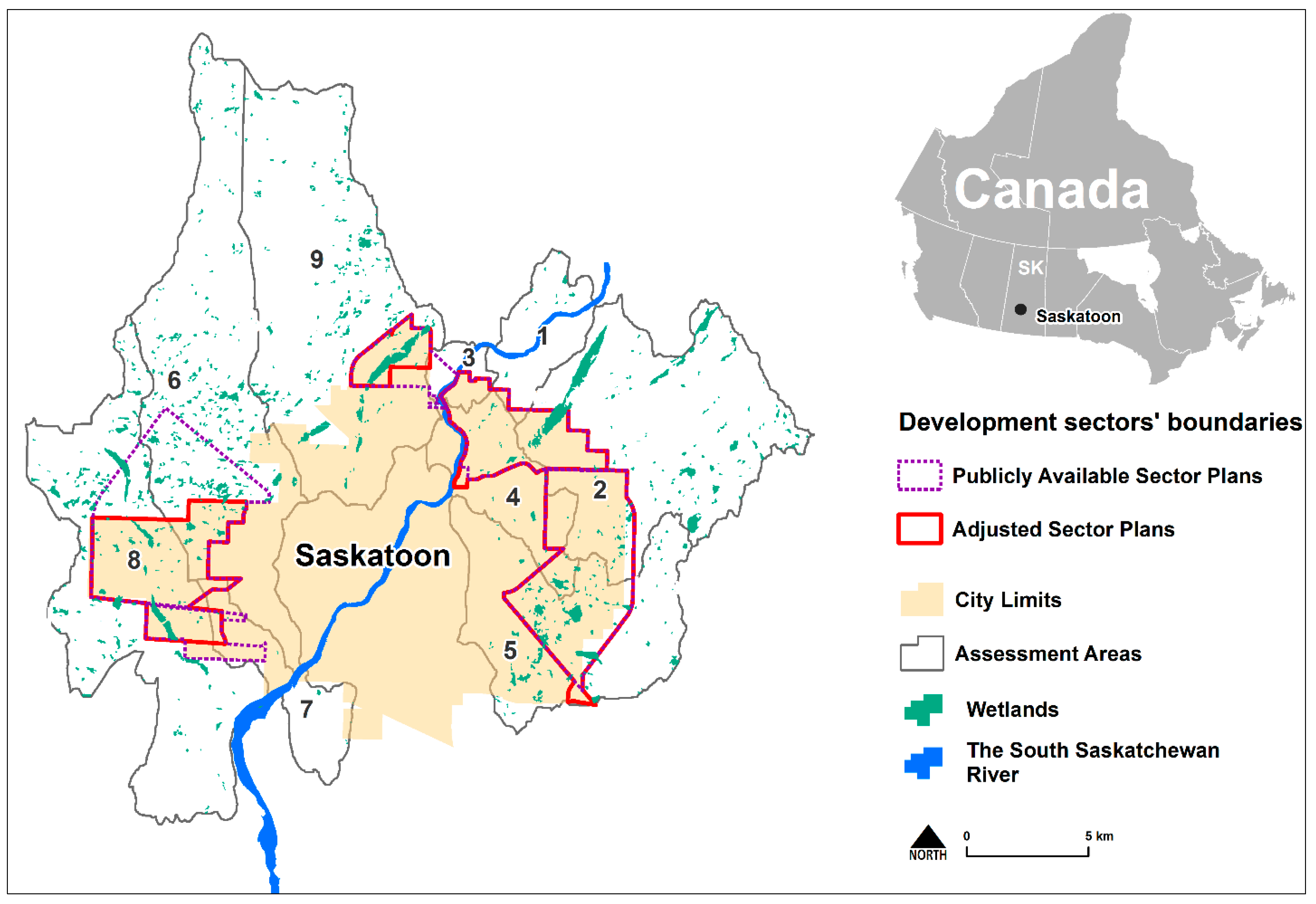 Saskatoon City Limits Map Sustainability | Free Full-Text | Futures Analysis Of Urban Land Use And  Wetland Change In Saskatoon, Canada: An Application In Strategic  Environmental Assessment | Html