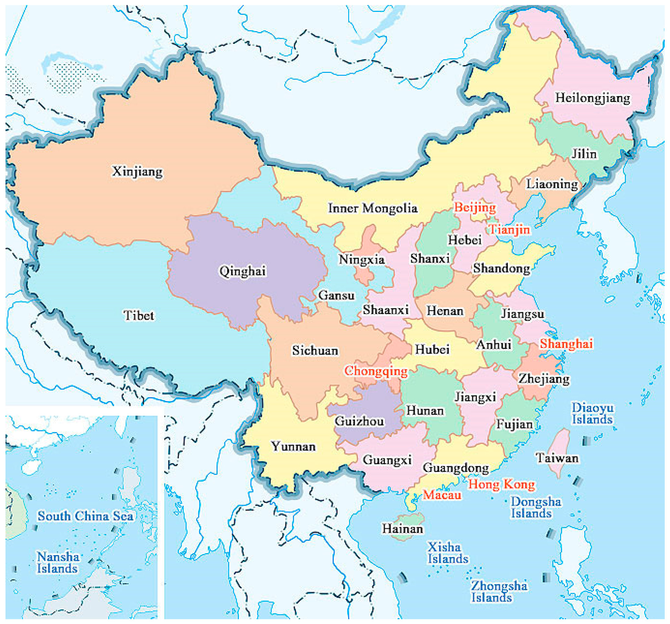 Map of china