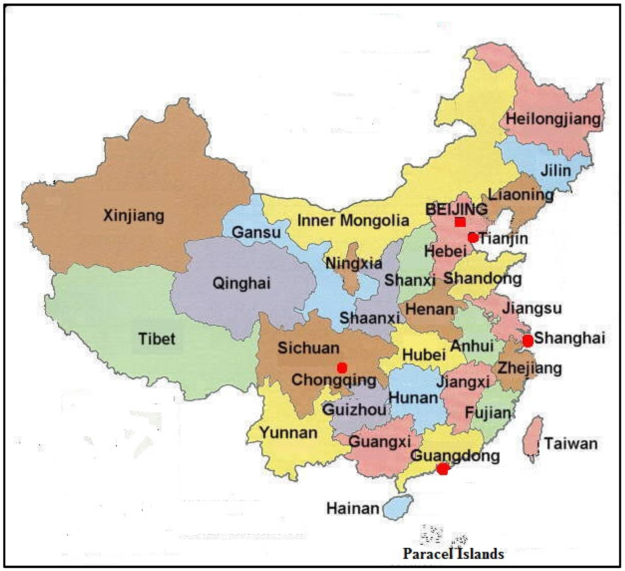 Map of china