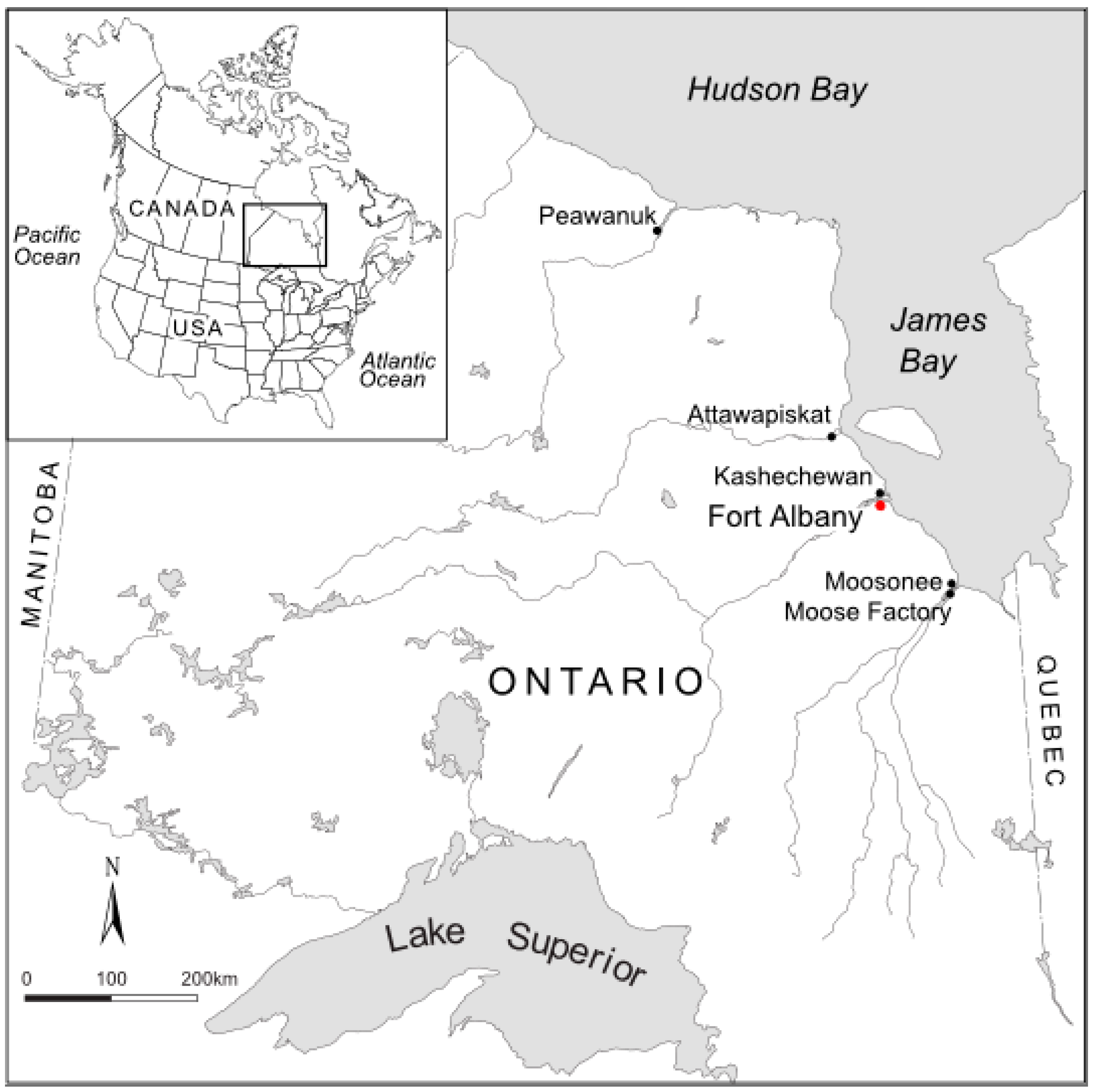 Hudson Bay Fort James Frontier Map