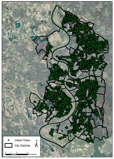 Sustainability Free Full Text Cooling Effects And Regulating Ecosystem Services Provided By Urban Trees Novel Analysis Approaches Using Urban Tree Cadastre Data Html
