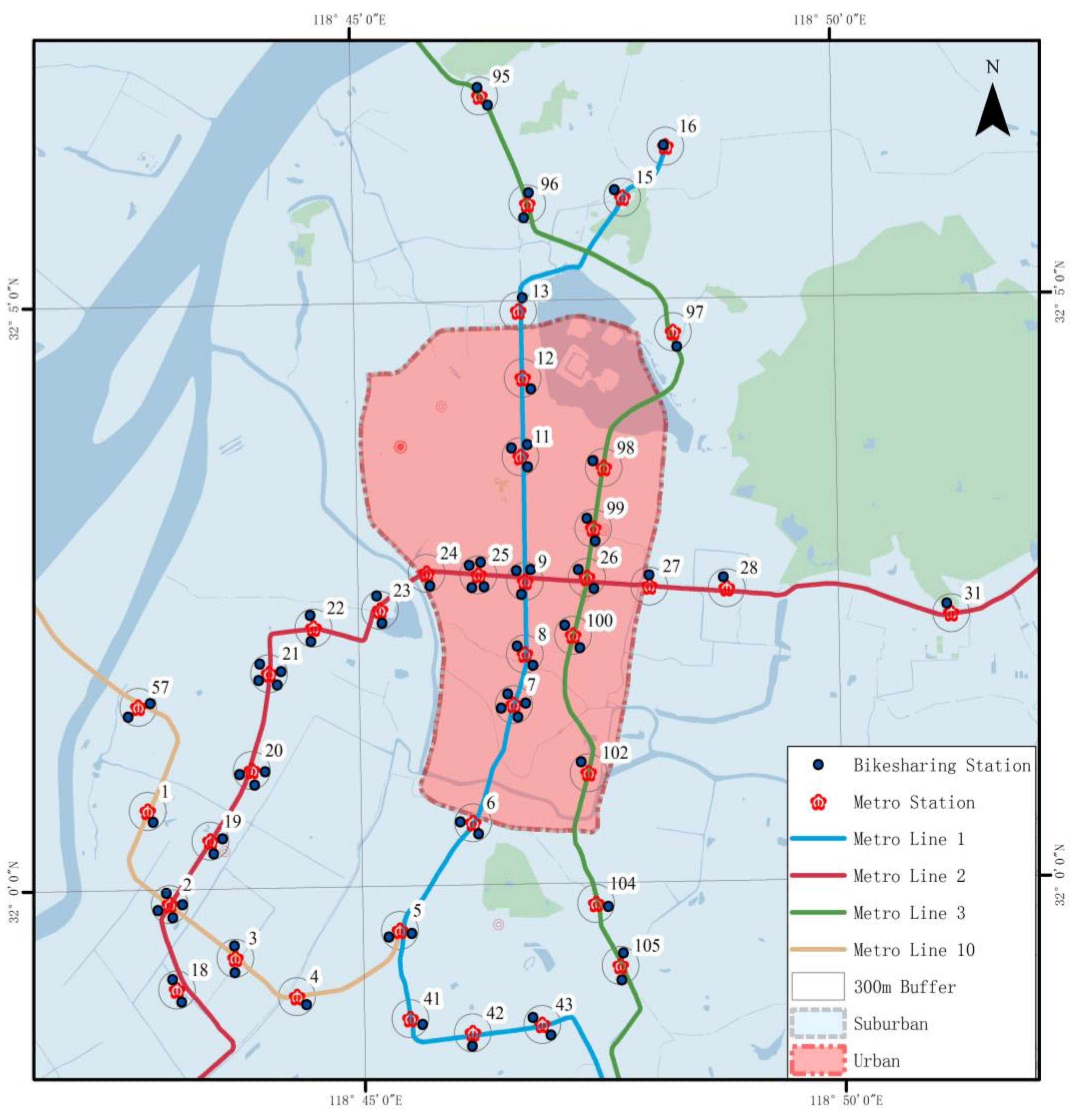 Sustainability Free Full Text Exploring Spatially Varying Influences On Metro Bikeshare Transfer A Geographically Weighted Poisson Regression Approach Html