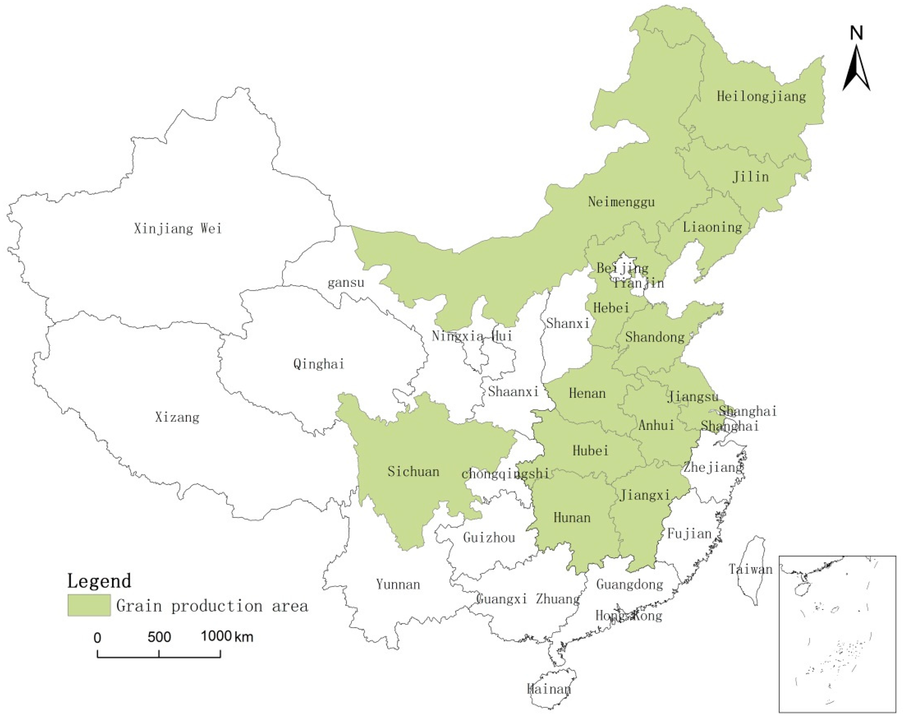 Measuring the Cultivated Land Use Efficiency of the Main