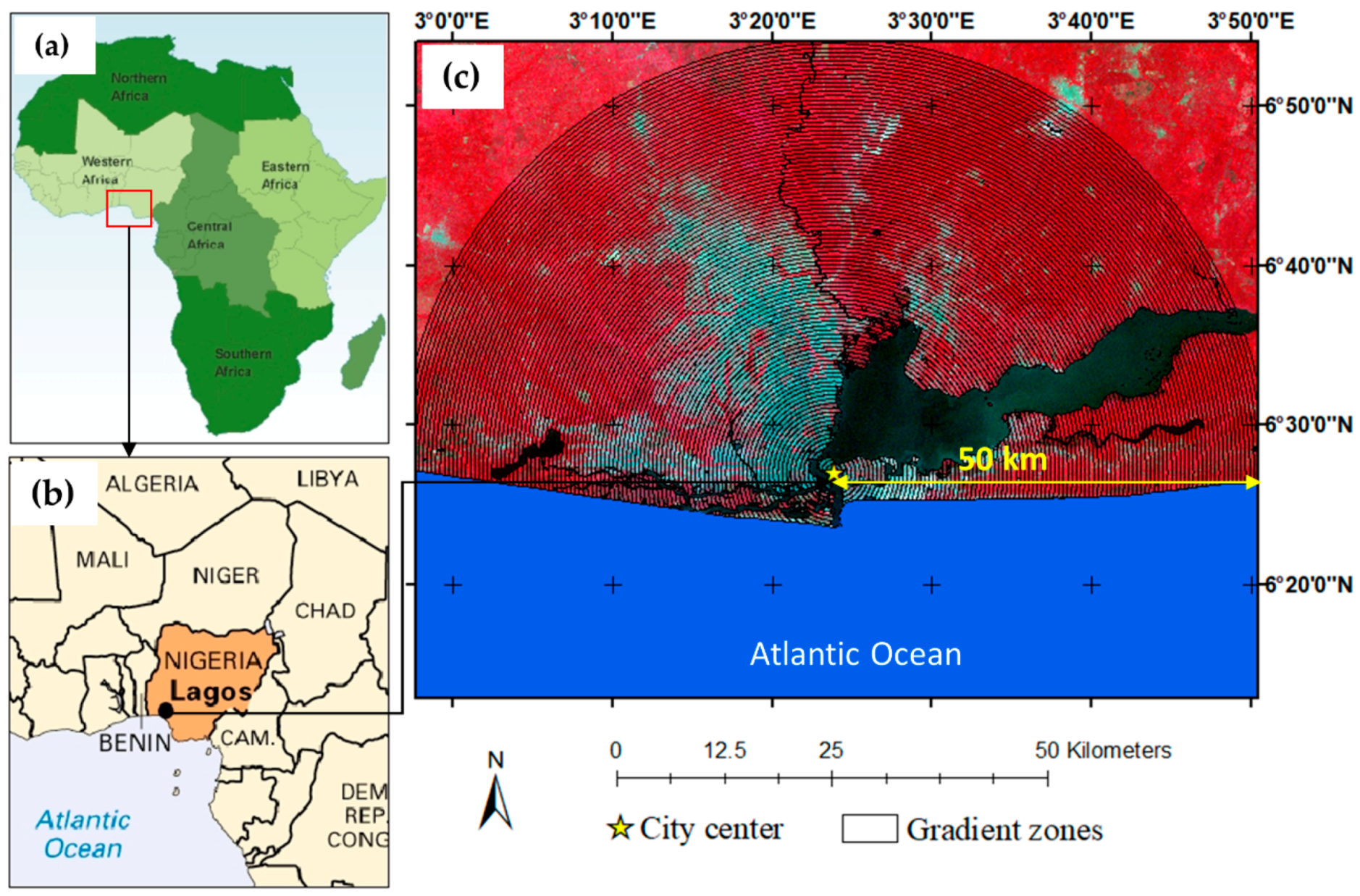 Lagos Population Map