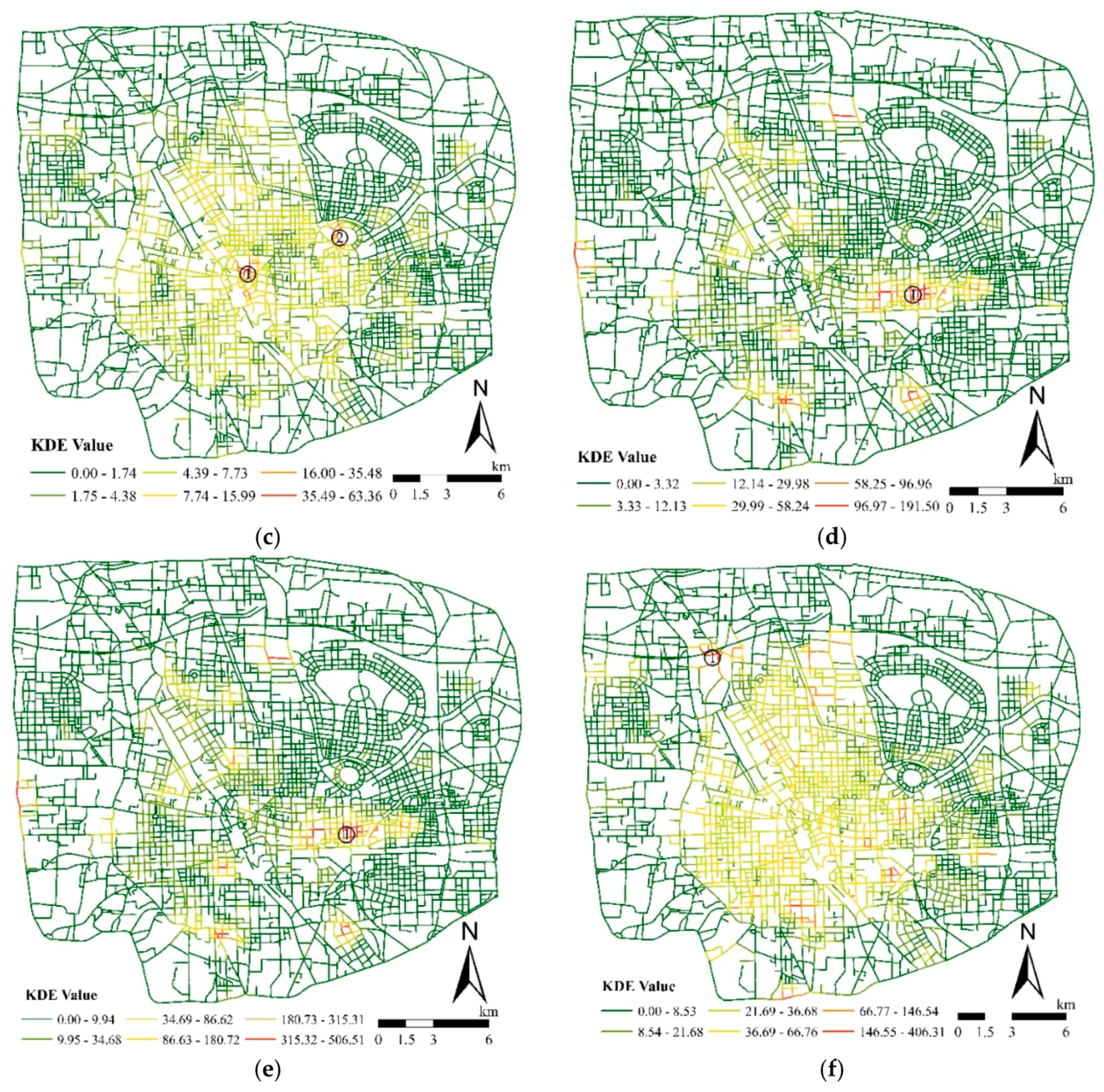 Identifying Spatial Patterns of Retail Stores in Road Network Structure