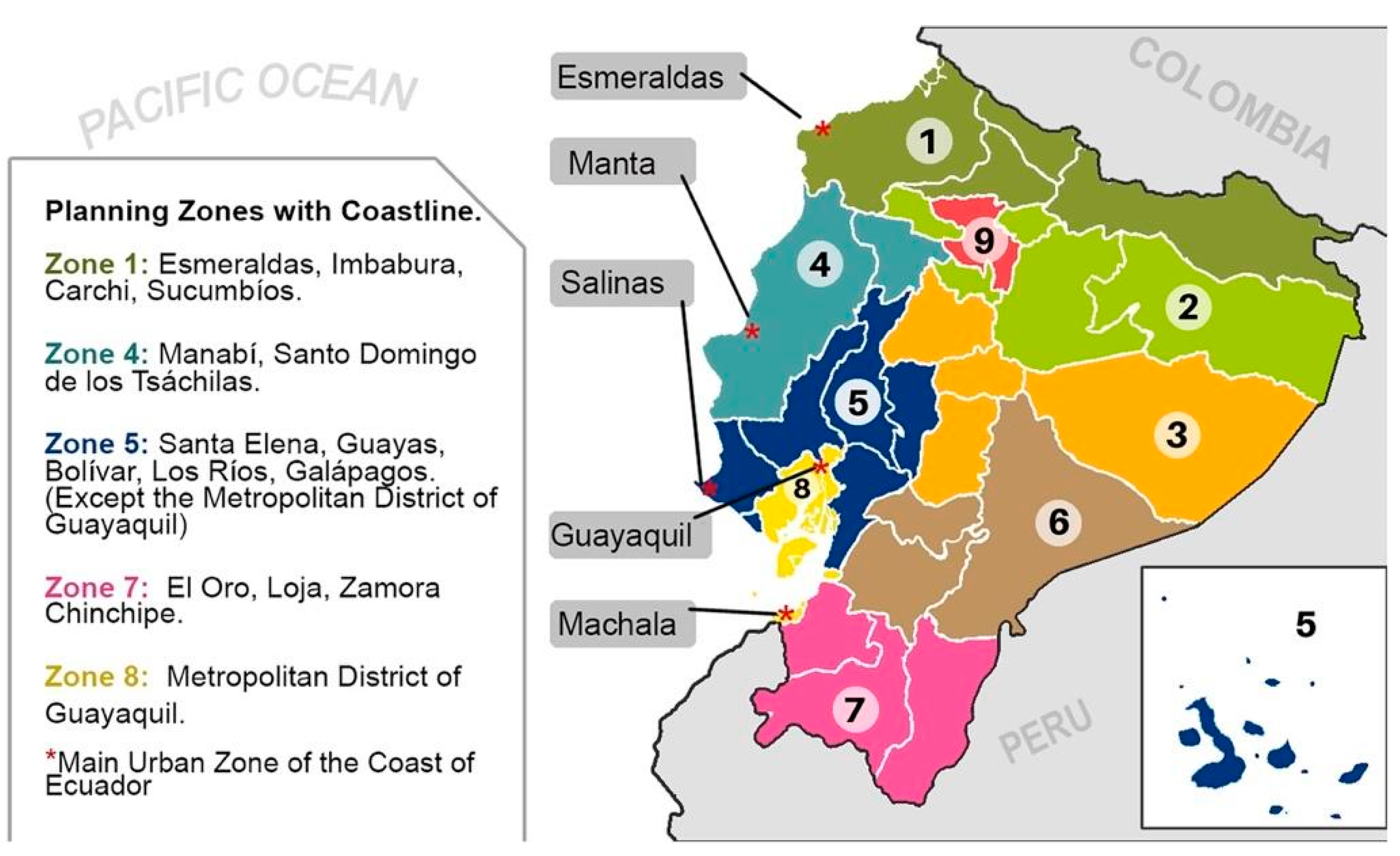 The marine zoning of the State Plan for Coastal Zone Management in