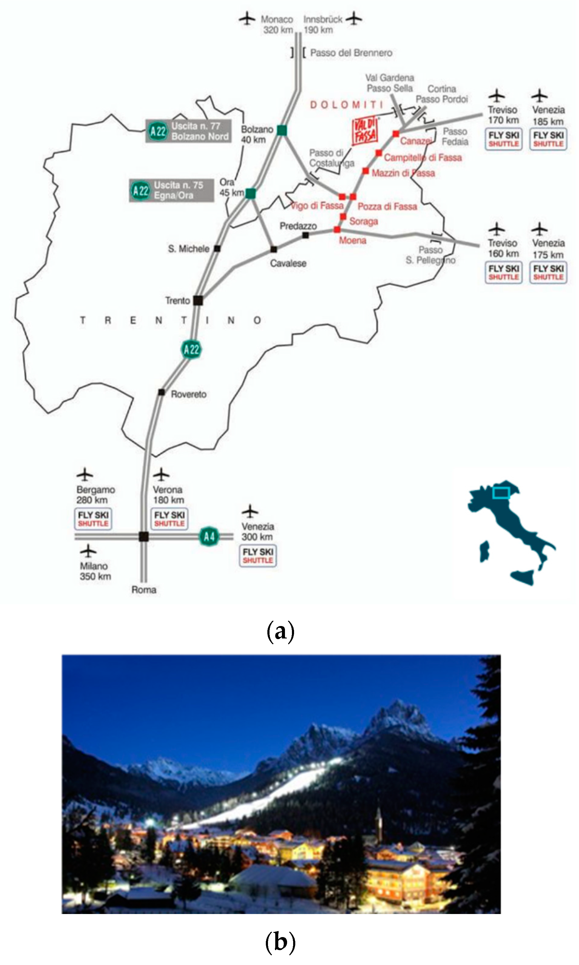 betting val di fiemme map