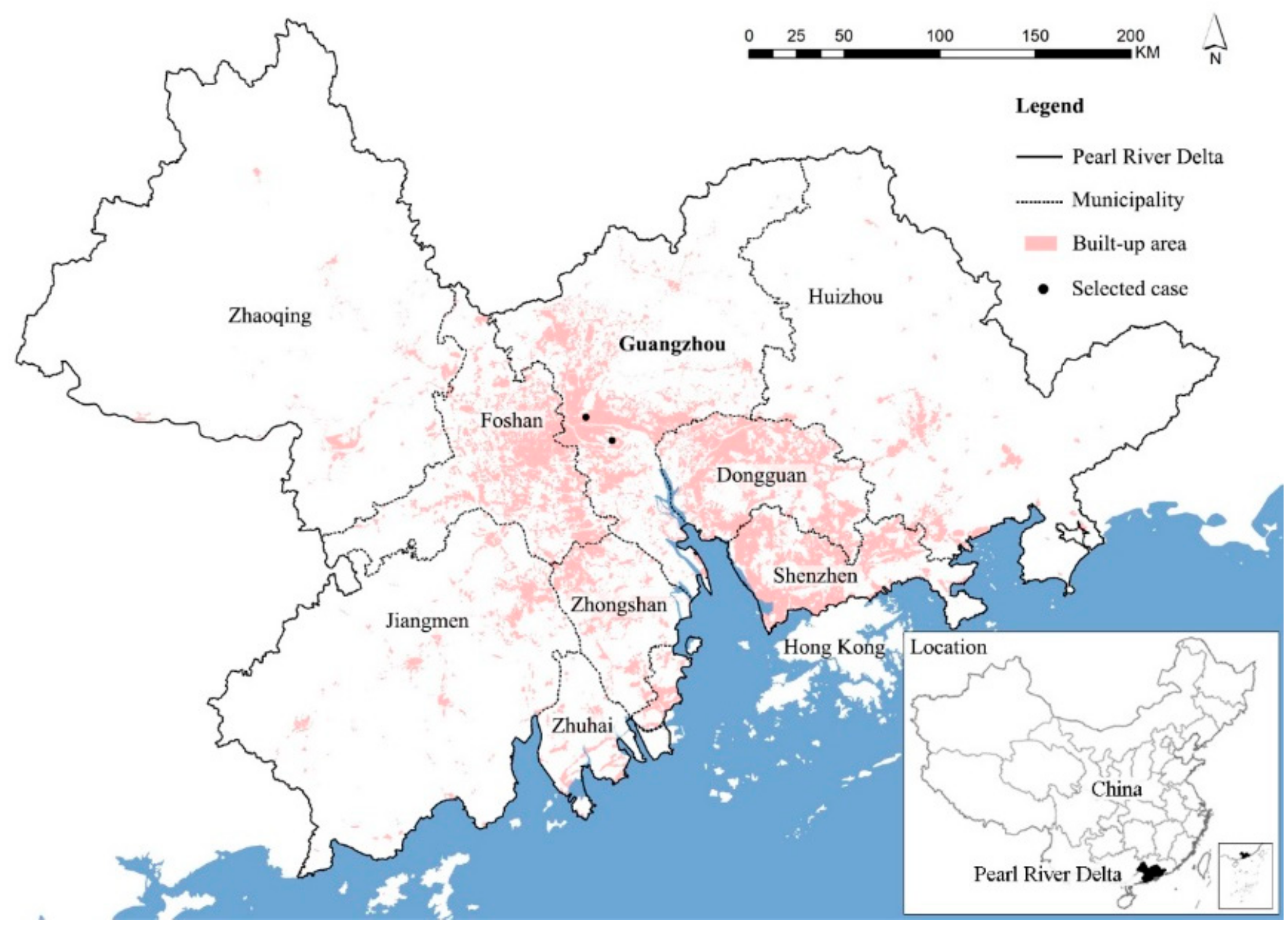 Pearl River Delta Map Sustainability | Free Full-Text | User, Public, And Professional  Perceptions Of The Greenways In The Pearl River Delta, China