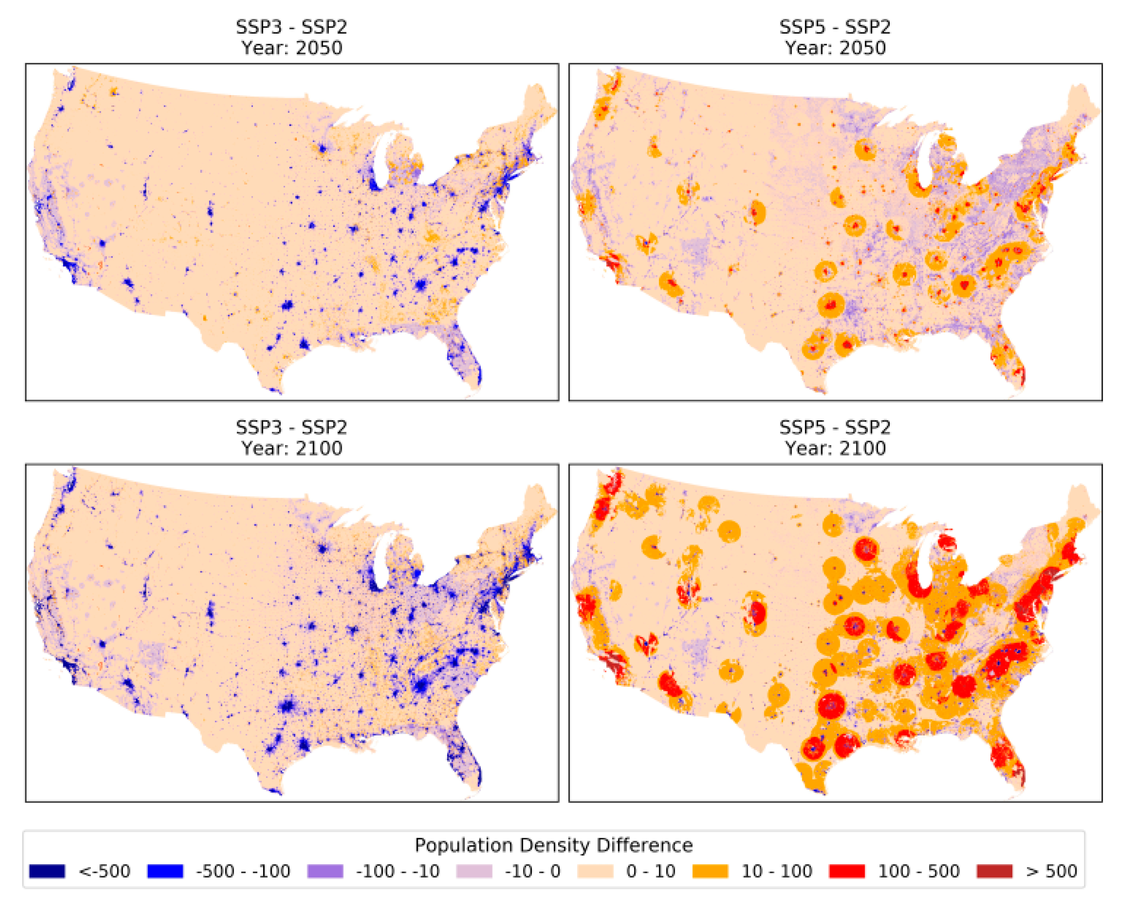 Sustainability Free FullText U.S. Statelevel Projections of the Spatial Distribution of