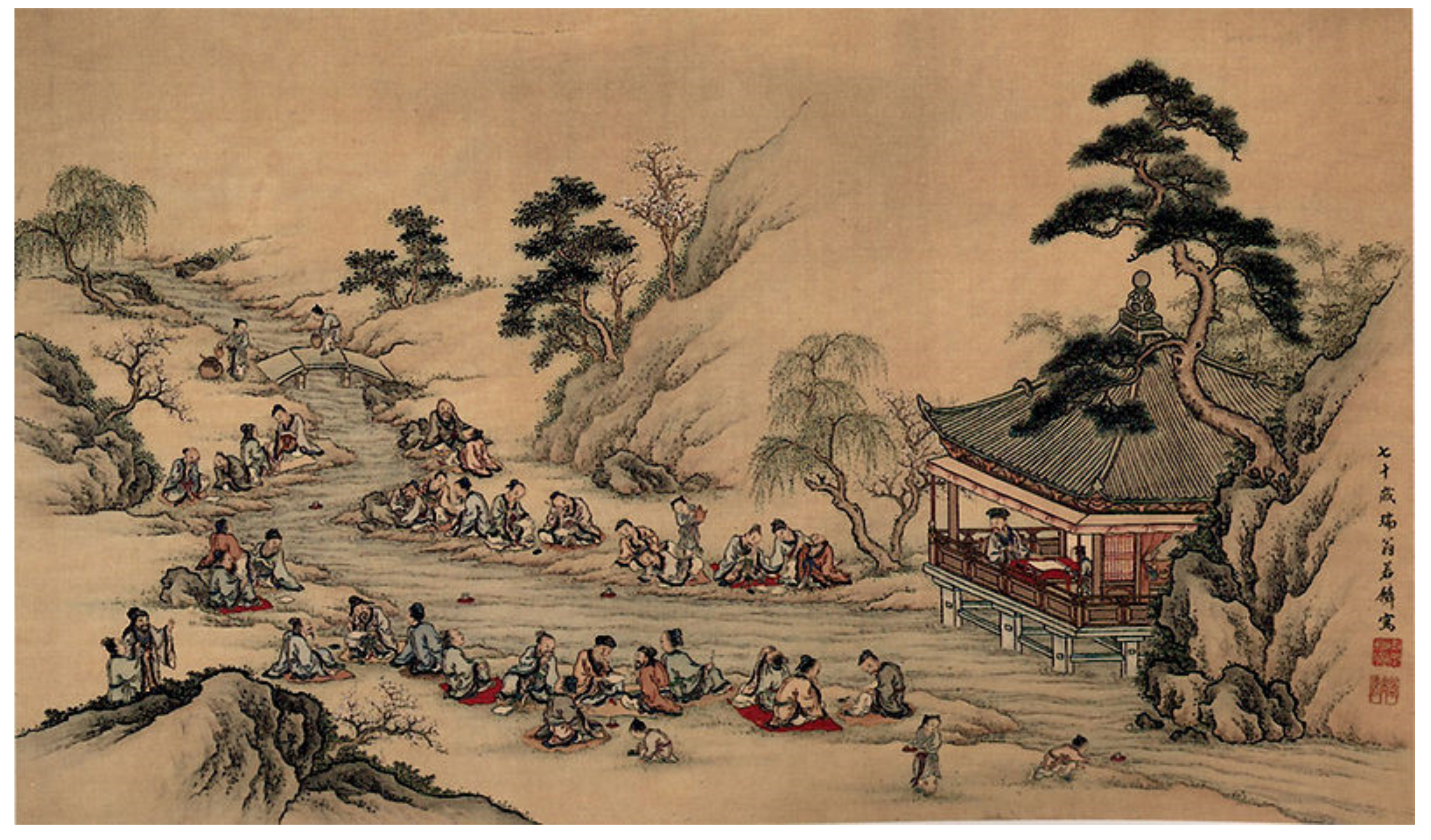 Жизнь в древнем китае. Ван Сичжи. Китай 15 век. Китайская живопись 16 век. Го си Хэйан.