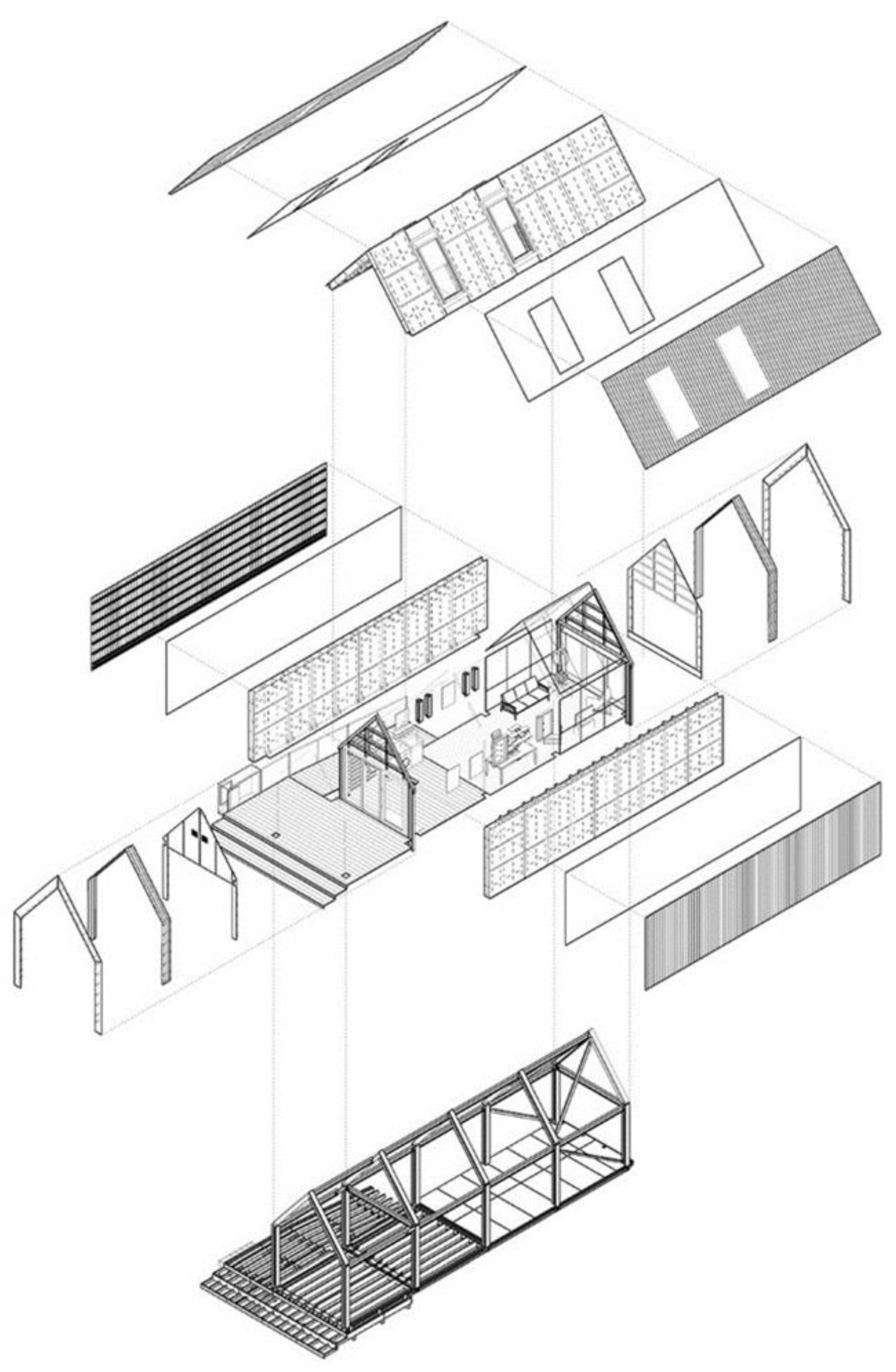 Building prototype. Arup Architecture. Design for Disassembly. Building the Prototype. Building Technology.