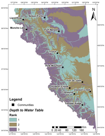 Alberta Water Table Map Sustainability | Free Full-Text | Mapping The Vulnerability Of Groundwater  To Wastewater Spills For Source Water Protection In A Shale Gas Region |  Html
