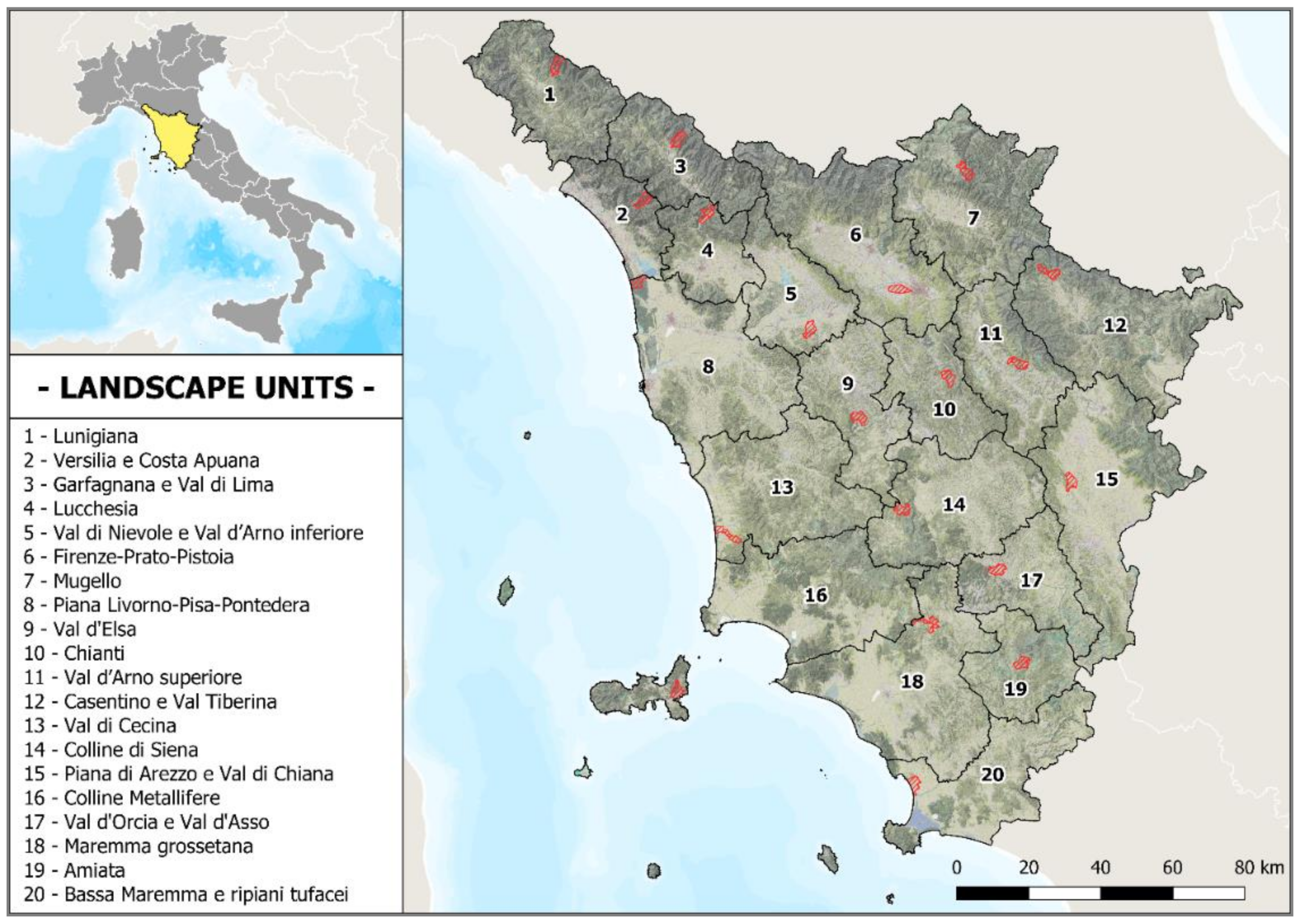 Tuscany Tourist Map Pdf Sustainability | Free Full-Text | Assessment Of Tuscany Landscape Structure  According To The Regional Landscape Plan Partition | Html