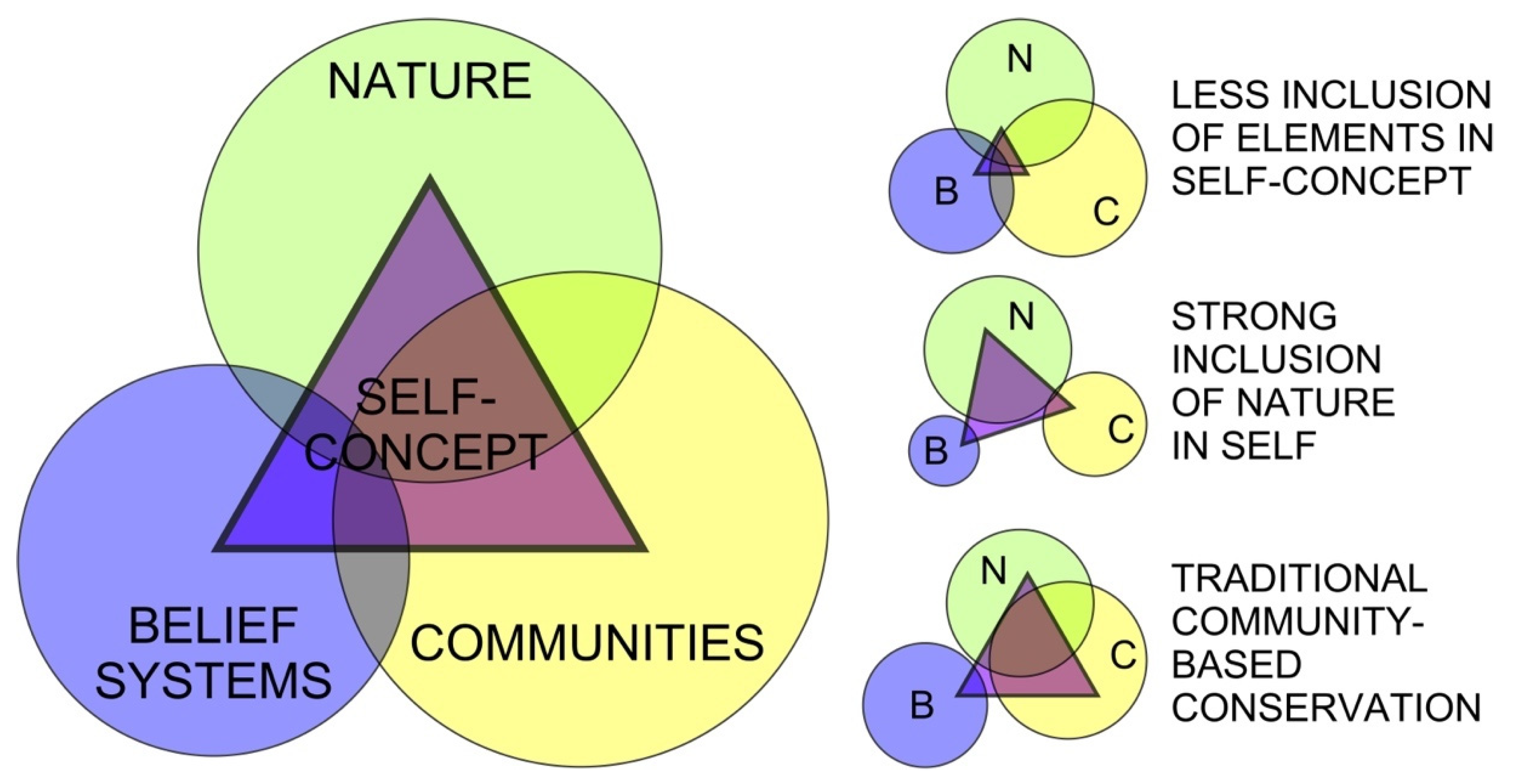Sustainability Free Full Text The Triadic Framework Integrating Nature Communities And Belief Systems Into The Self Concept For Sustained Conservation Action Html