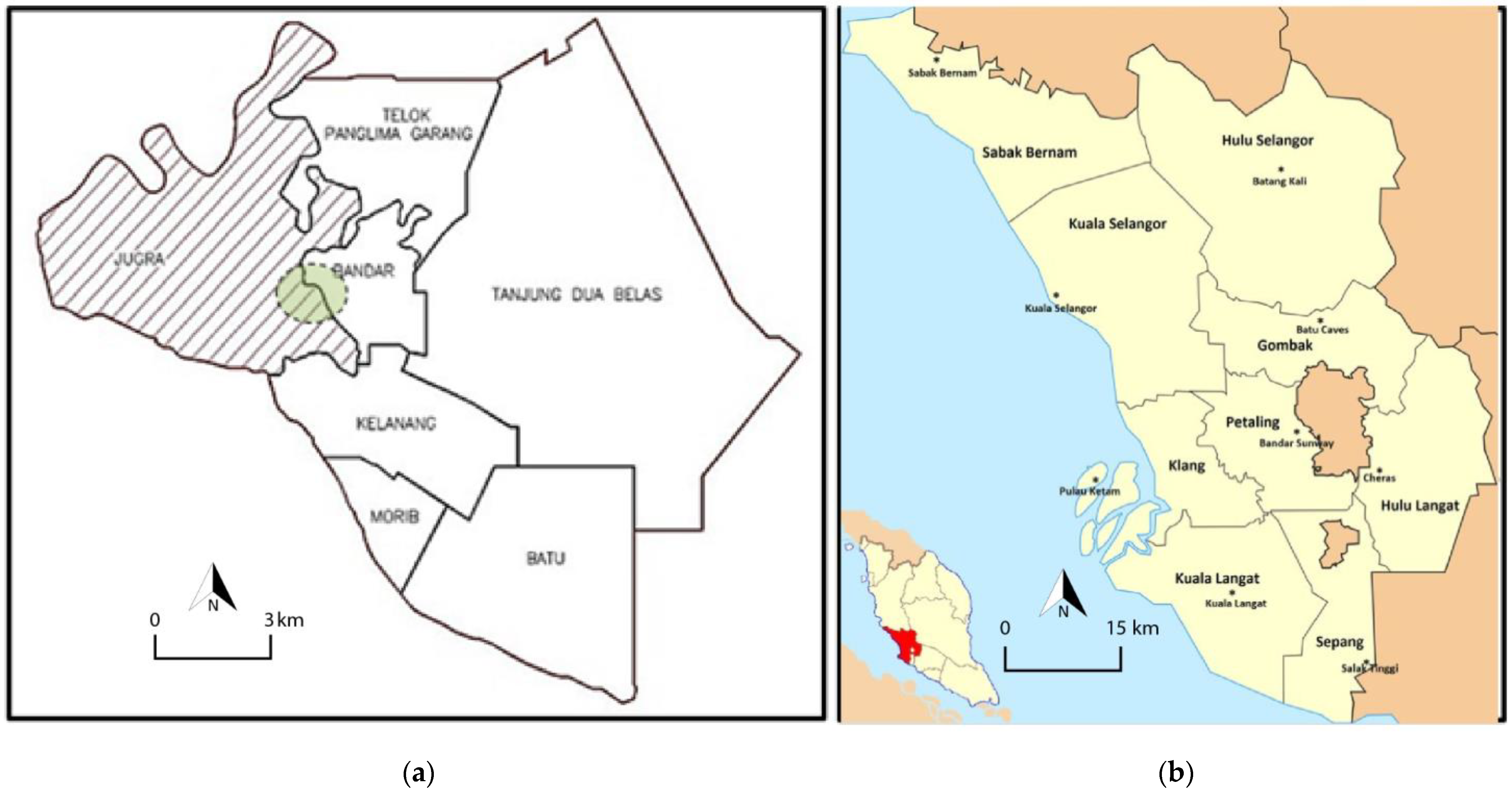 Map of selangor districts