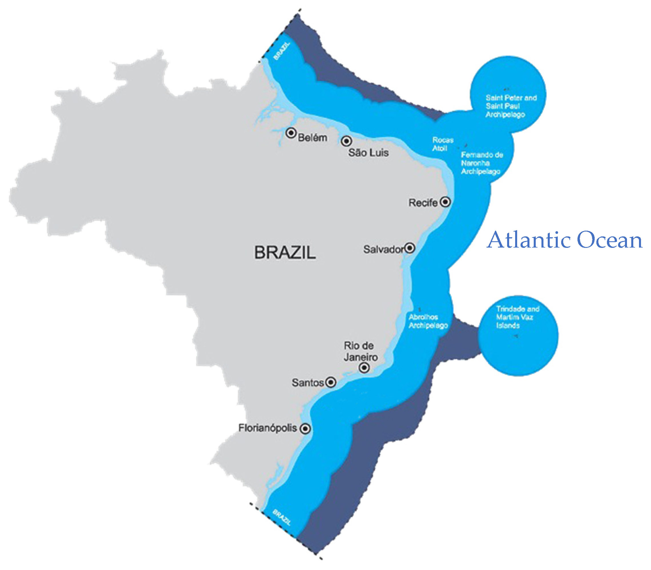 The Brazilian Archipelago  What if the sea level in Brazil was