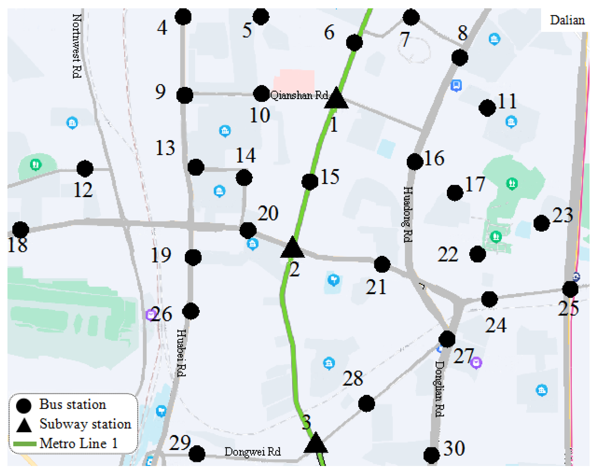 02780 Train Route Map Sustainability | Free Full-Text | Optimization For Feeder Bus Route Model  Design With Station Transfer | Html