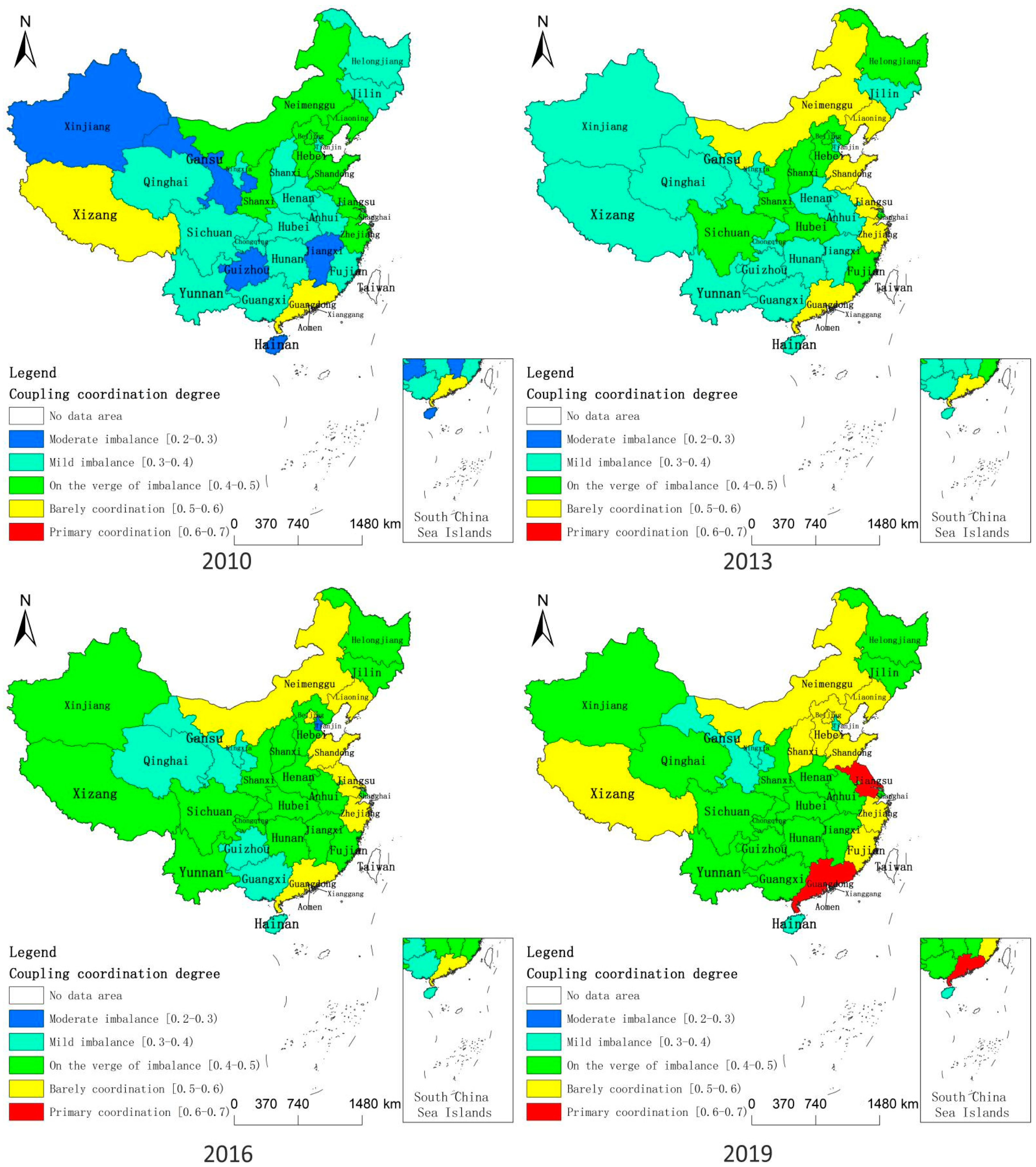 Sustainability Free Full Text Spatiotemporal Differentiation And Driving Mechanism Of Coupling Coordination Between New Type Urbanization And Ecological Environment In China