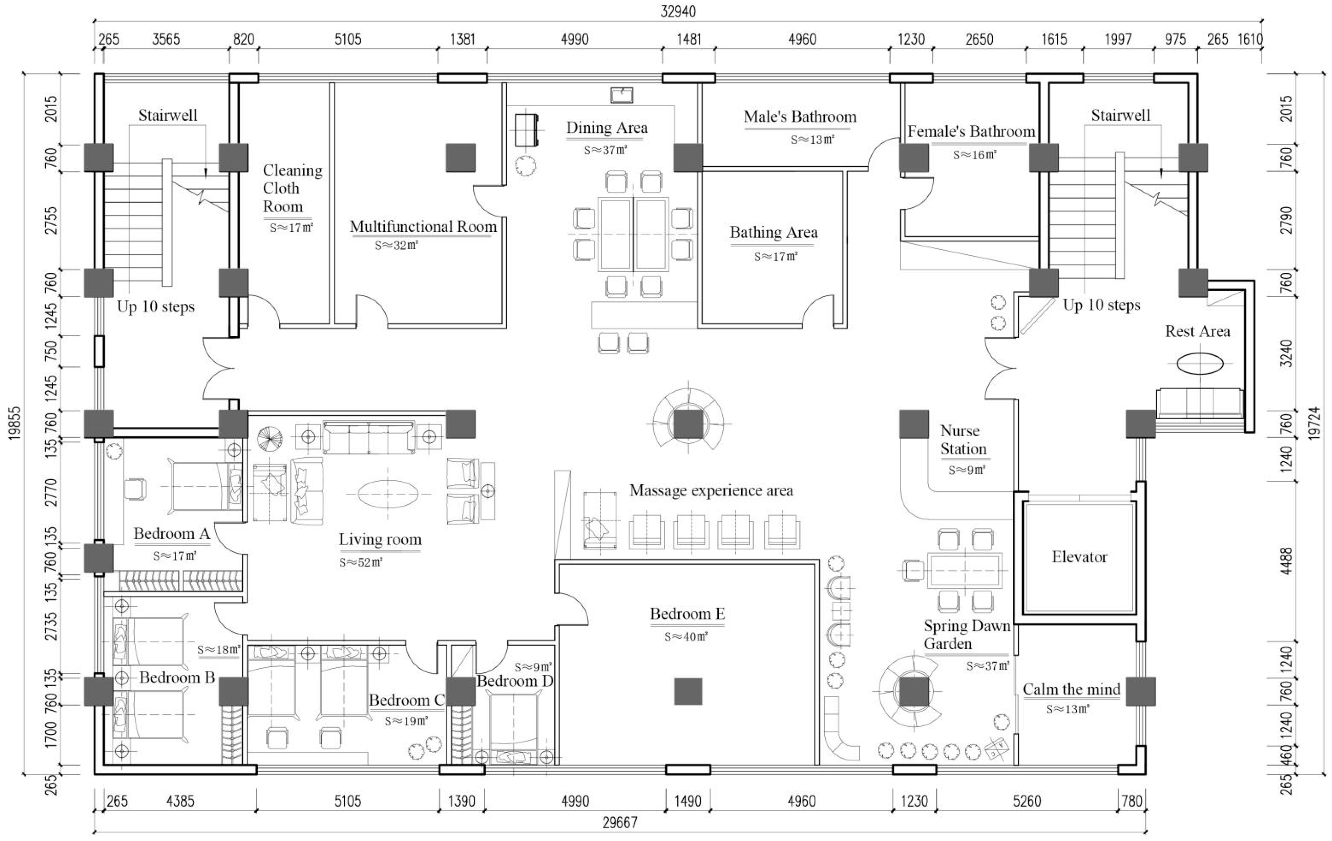 Rehab room layout