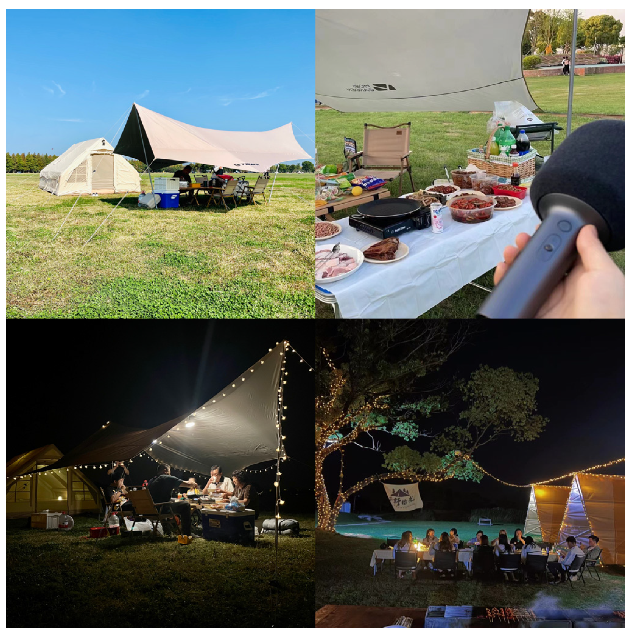 Design a friend glamping sales set