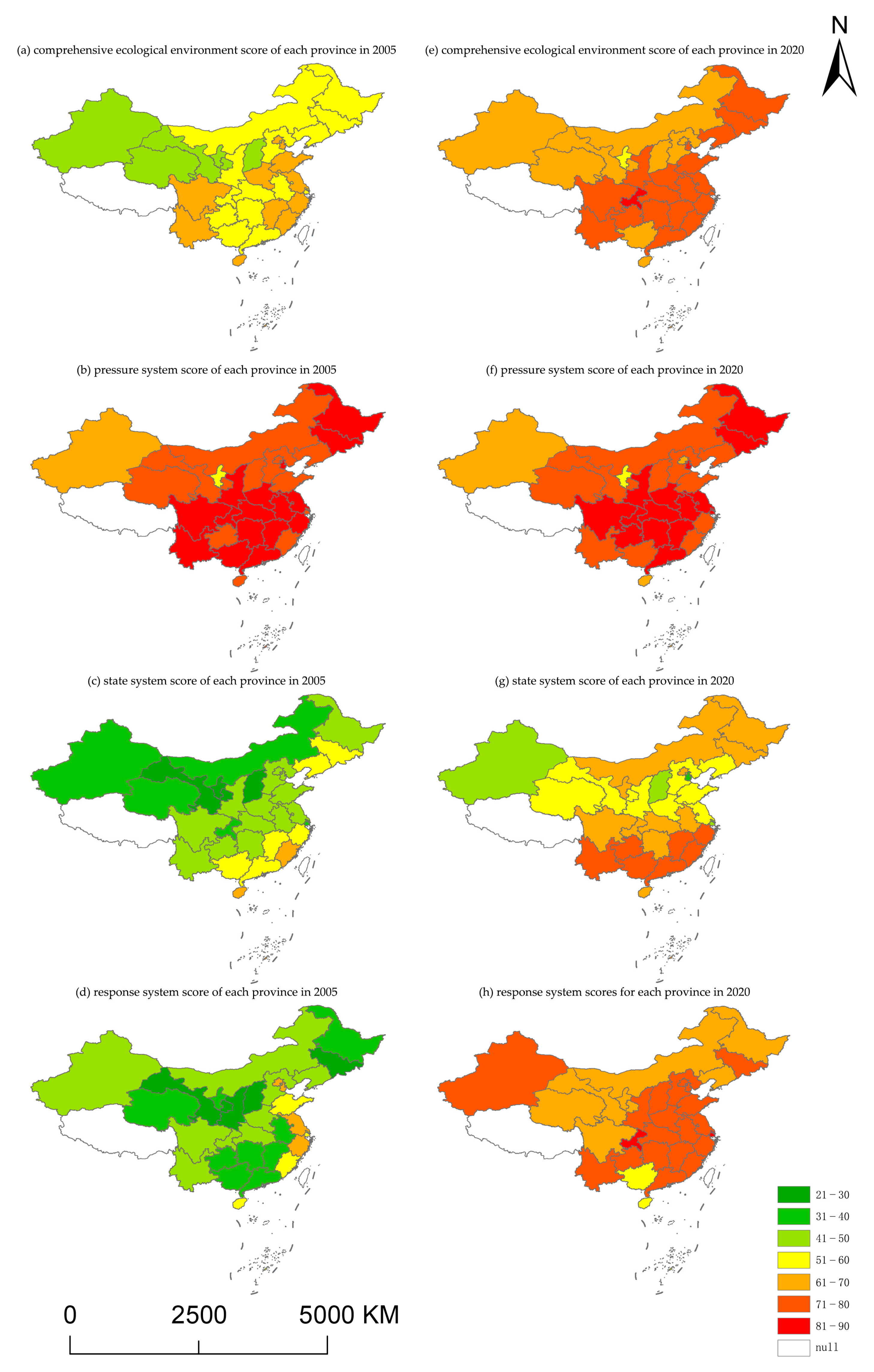 Ecological Environmental Quality in China: Spatial and