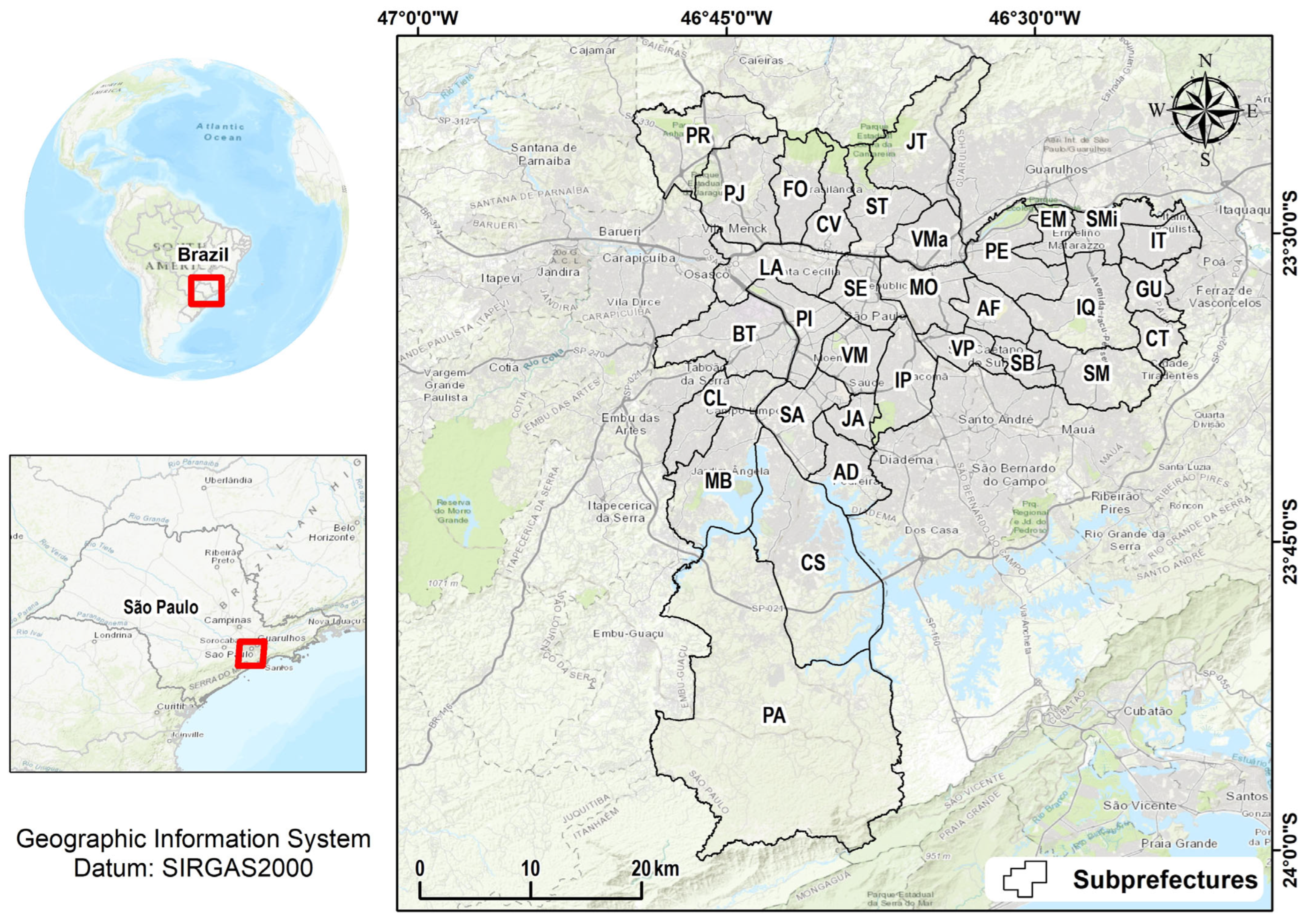 Spatio-temporal changes in water quality in the Guarapiranga