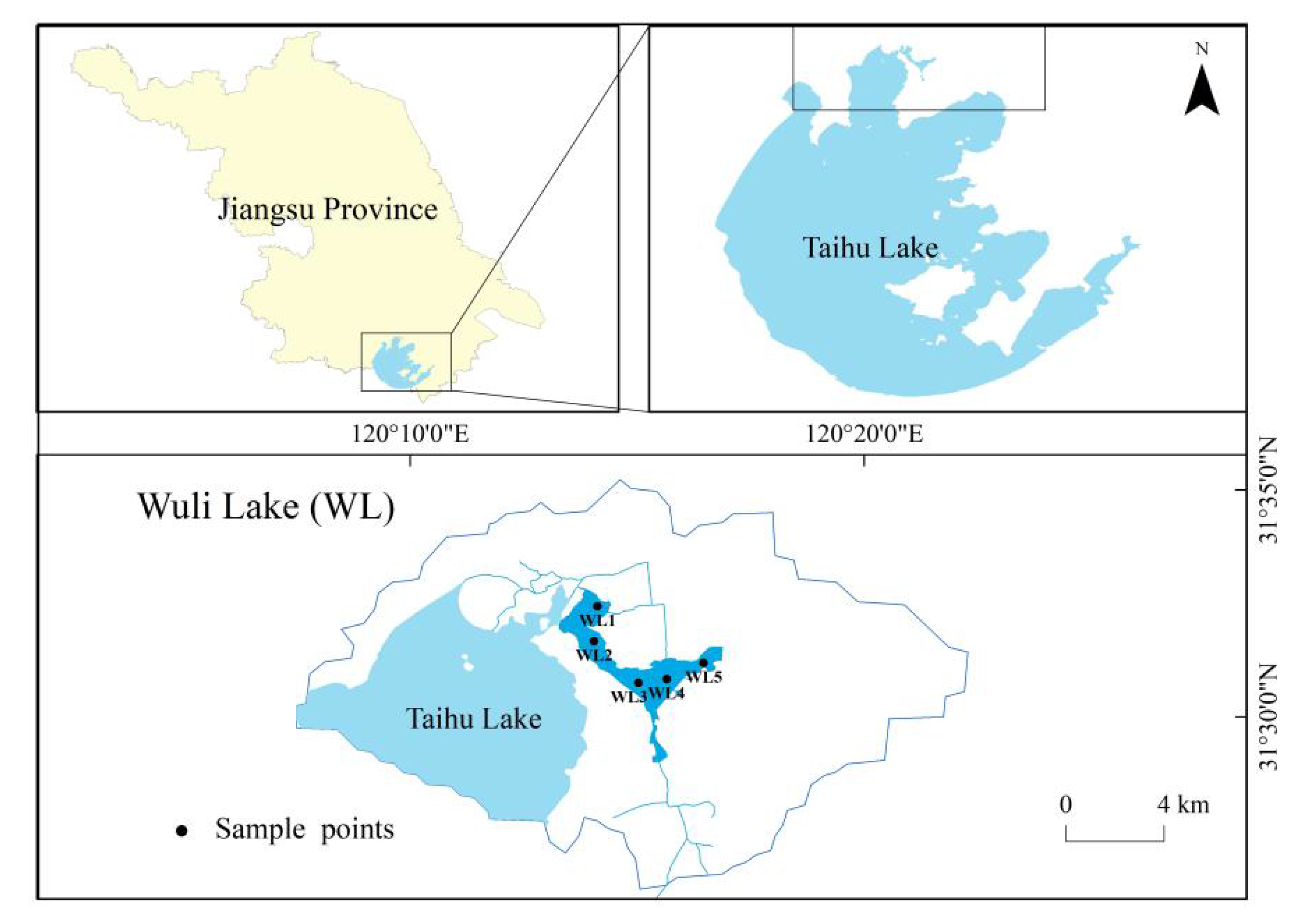 The Spatial Distribution Characteristics of Dissolved Organic