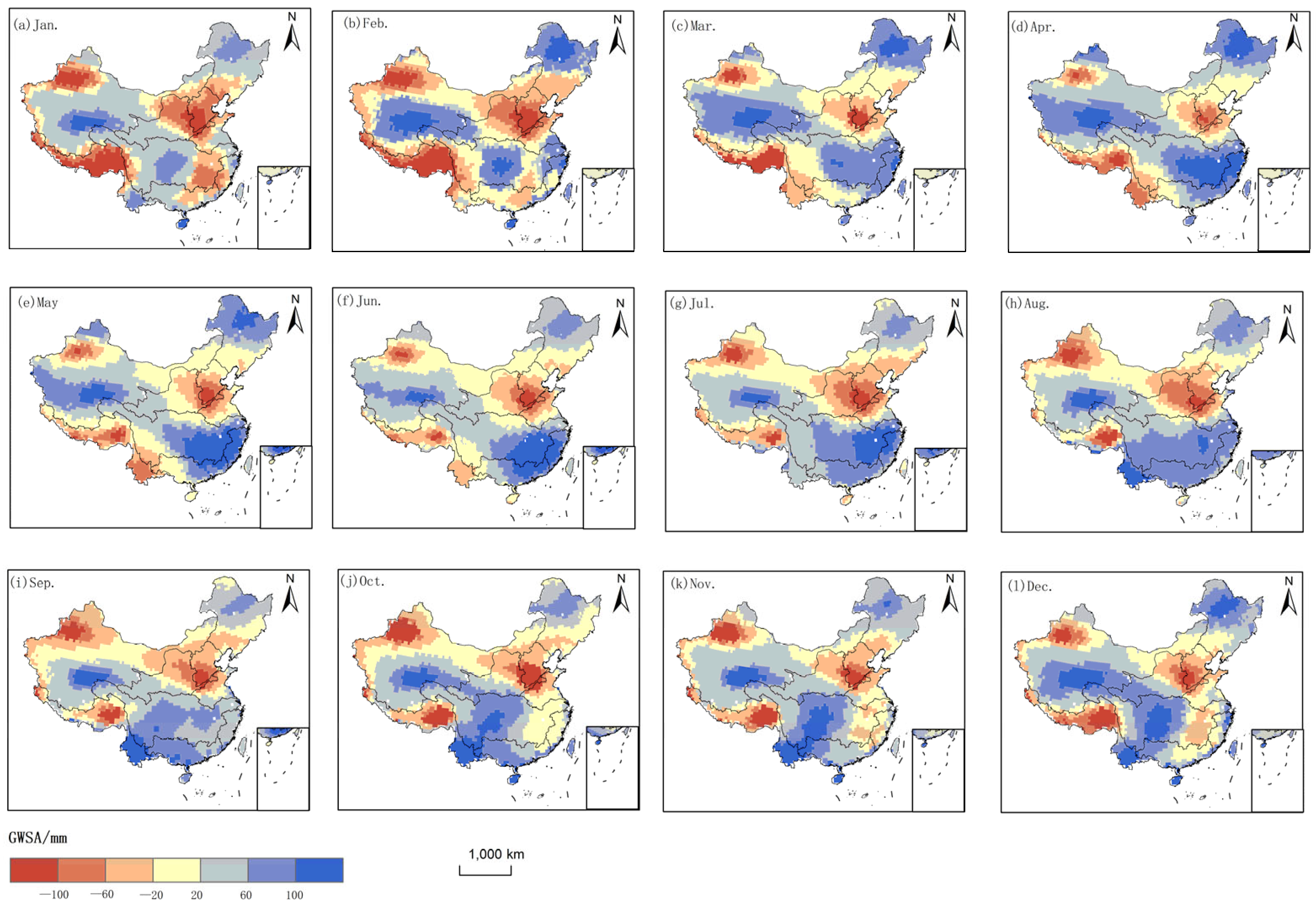 Spatio-Temporal Variations in China’s Groundwater Reservoirs from 2005 ...