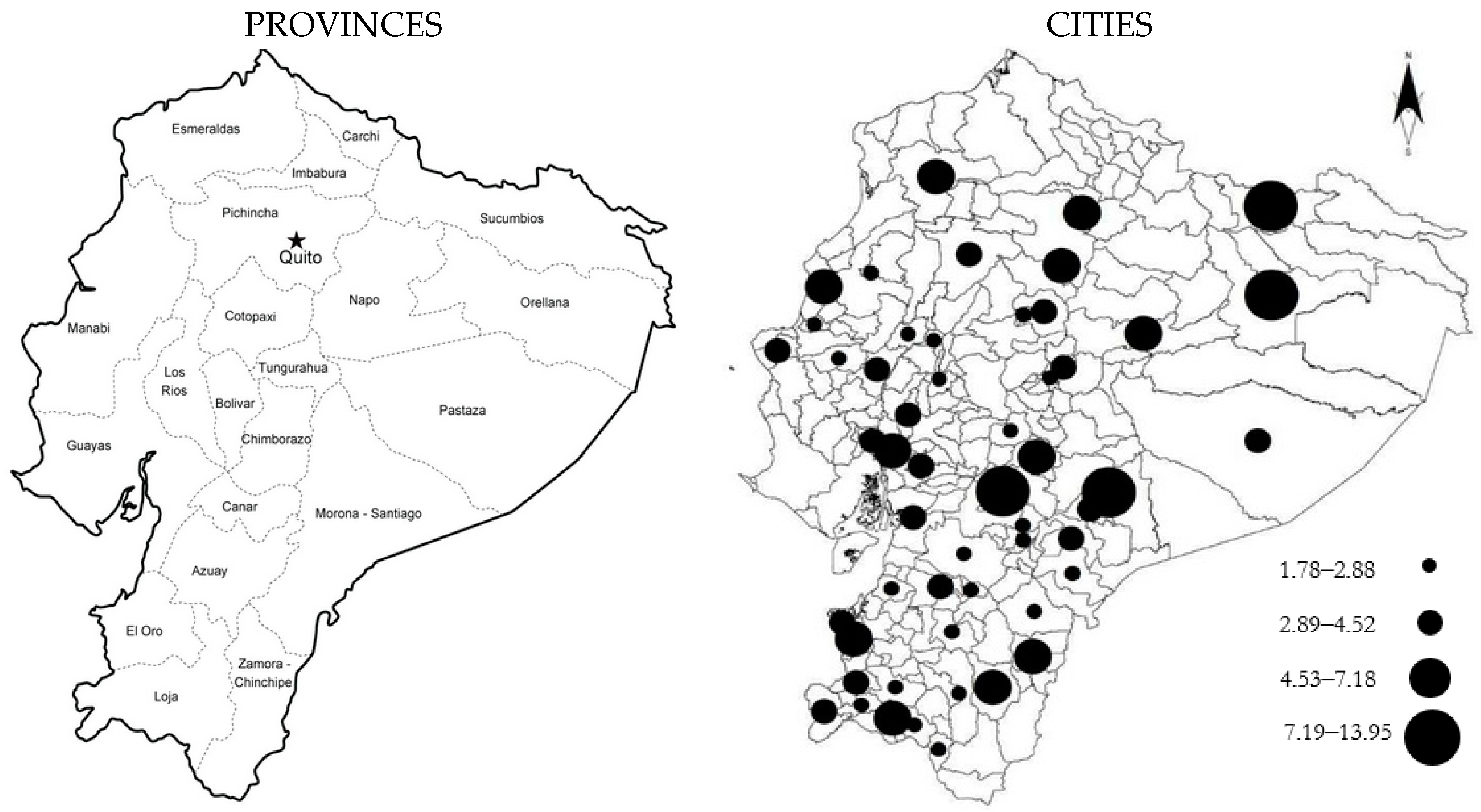 Symmetry | Free Full-Text | Agglomeration An Analysis of the Determinants of Employment in the Cities of Ecuador | HTML