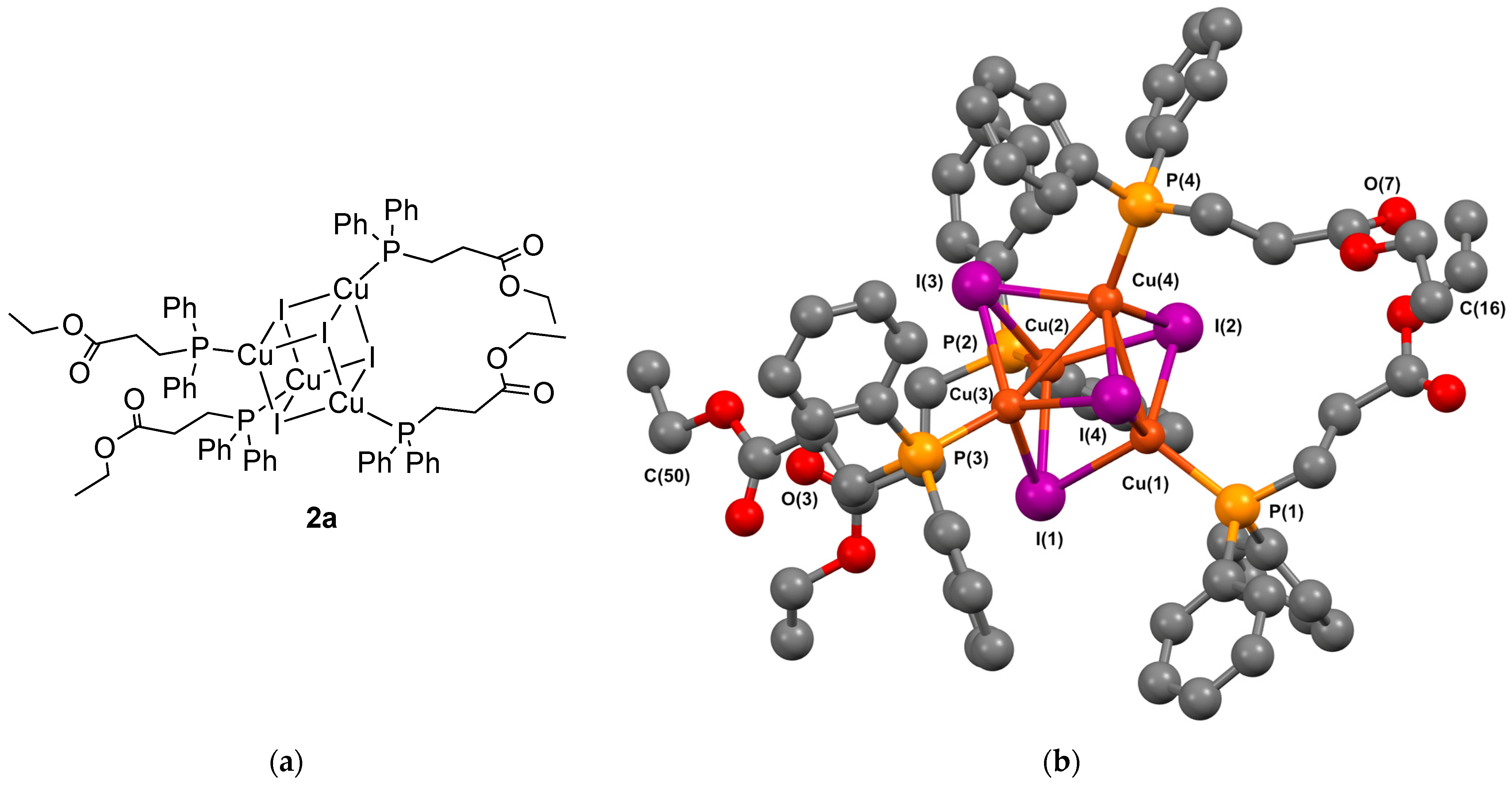 Cubane Copper(I) Iodide Clusters with Remotely Functionalized Phosphine